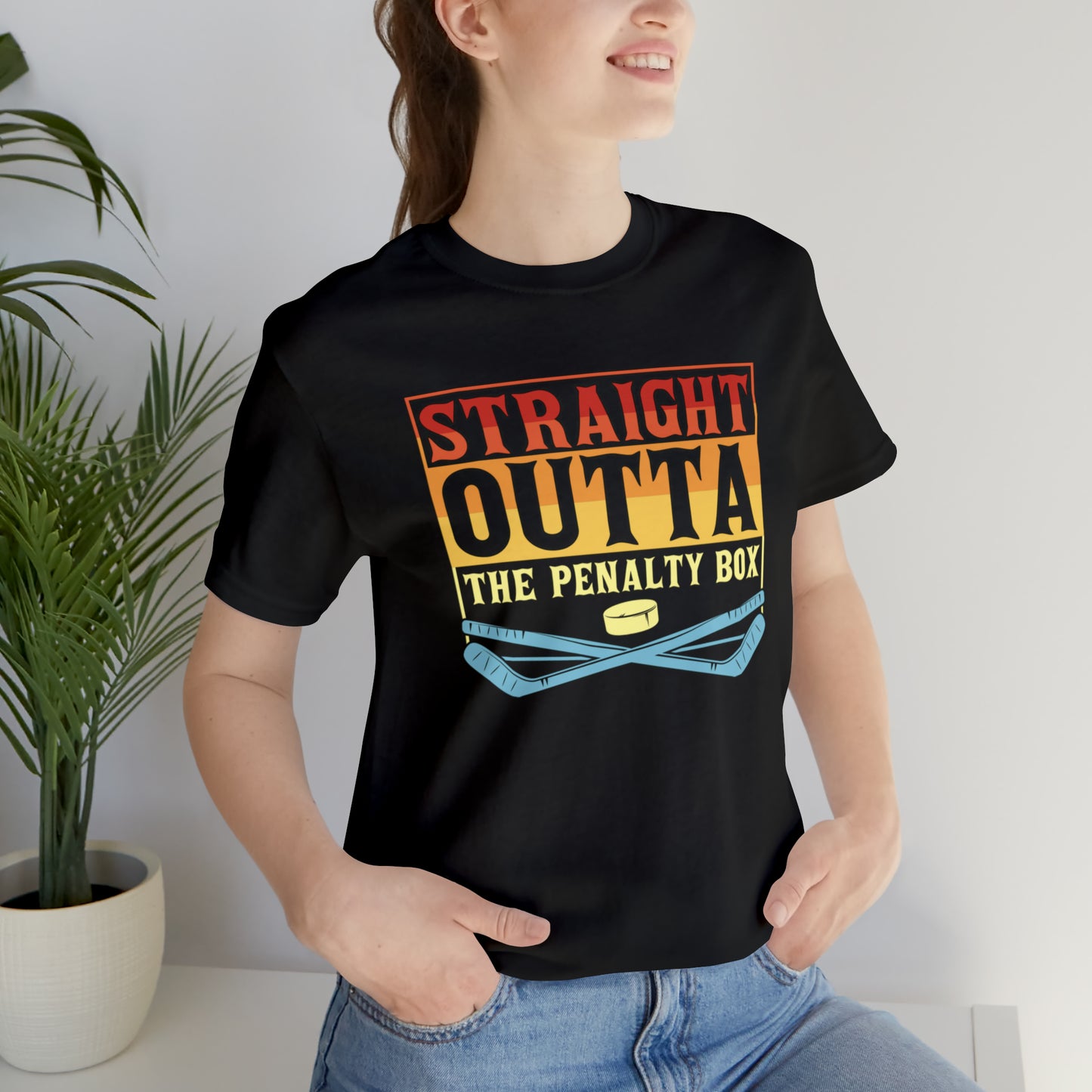 Straight Out The penalty Box Unisex Jersey Short Sleeve Tee