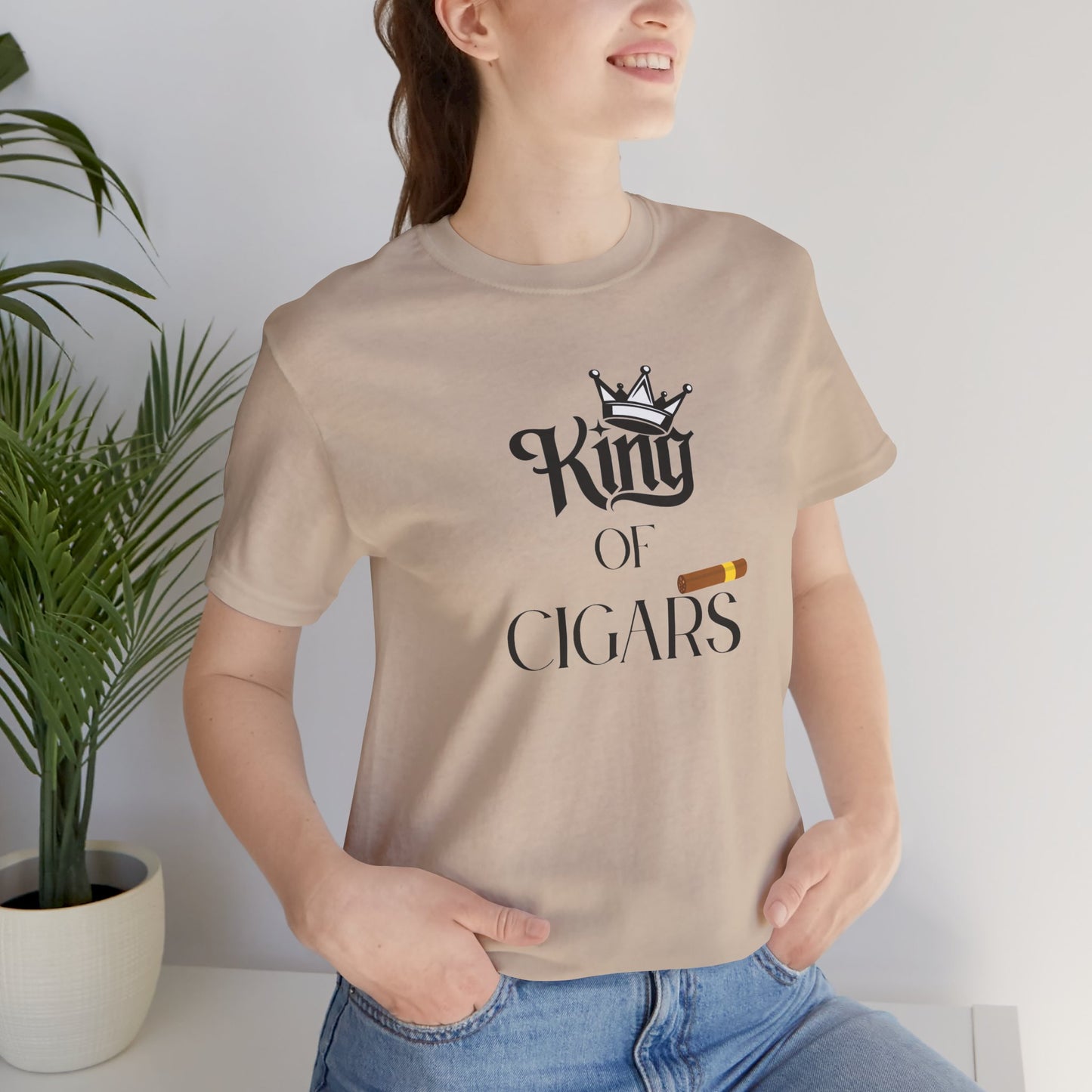 Cigars/ King of Cigars Unisex Jersey Short Sleeve Tee