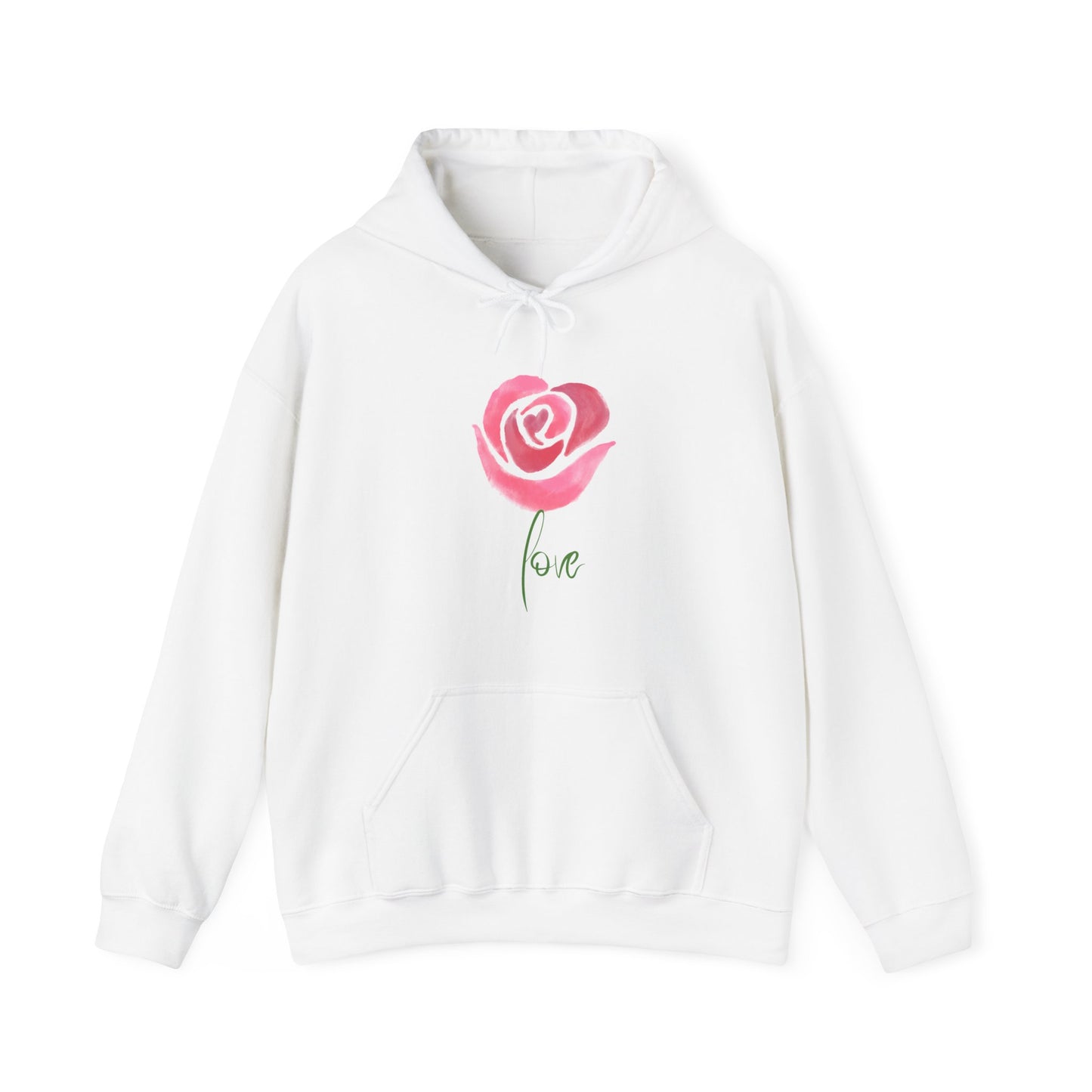 Flower Love Unisex Heavy Blend™ Hooded Sweatshirt