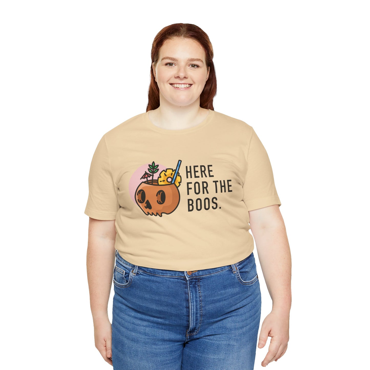 Here For The Boos Unisex Jersey Short Sleeve Tee