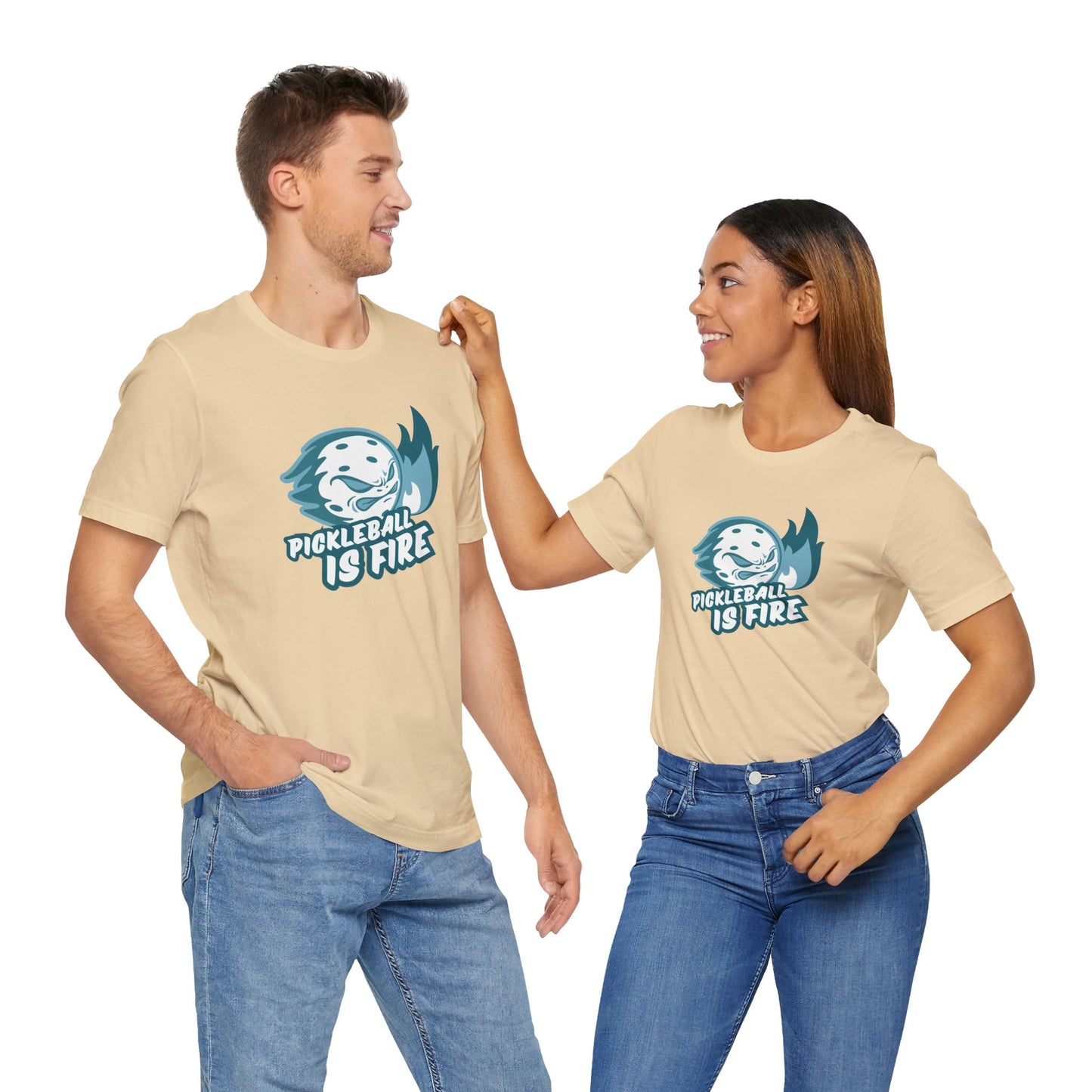 Pickleball Is Fire Unisex Jersey Short Sleeve Tee