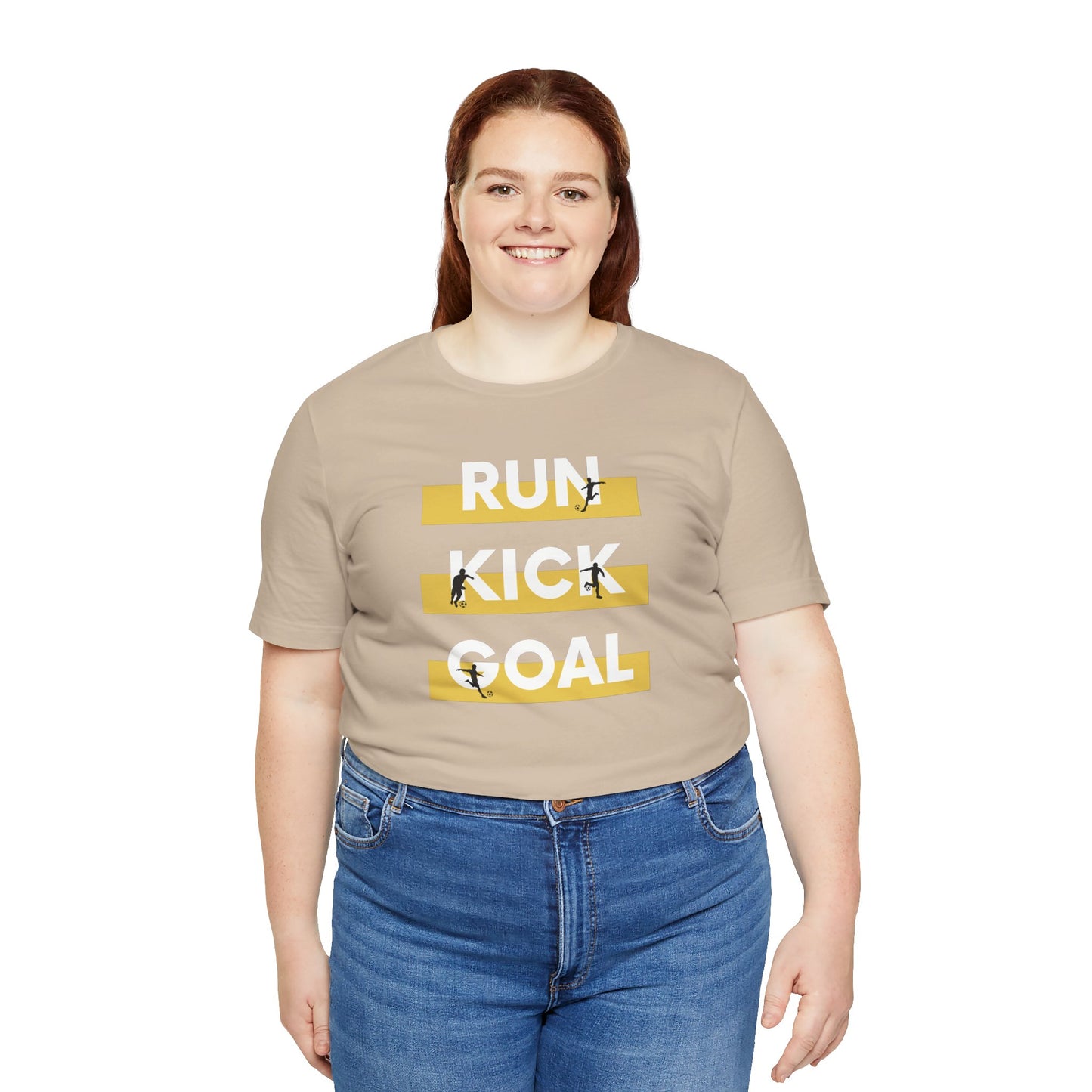 Soccer\ Run Kick Goal Unisex Jersey Short Sleeve Tee