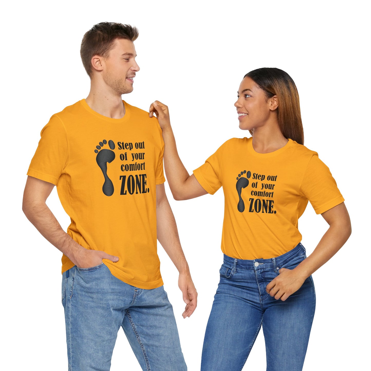 Step Out Your Comfort Zone Unisex Jersey Short Sleeve Tee