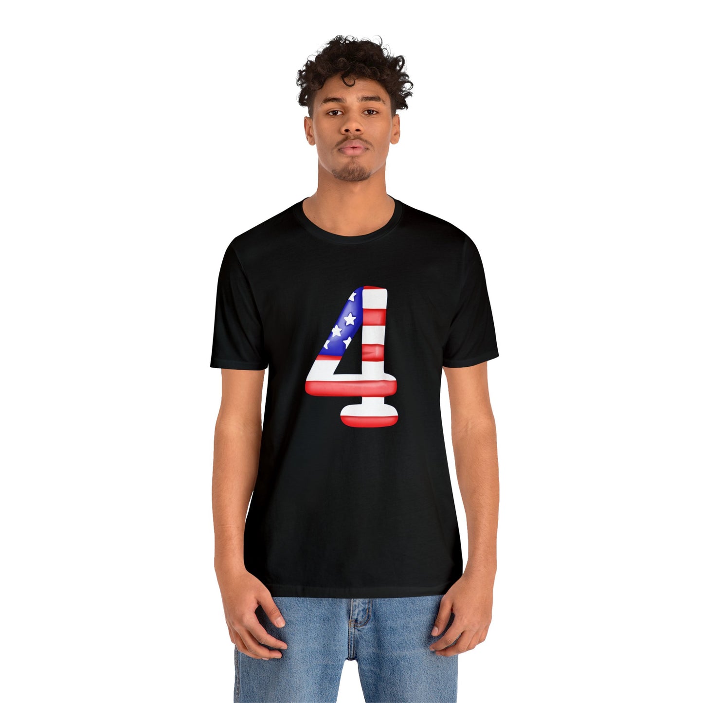 Fourth Red White Blue Unisex Jersey Short Sleeve Tee