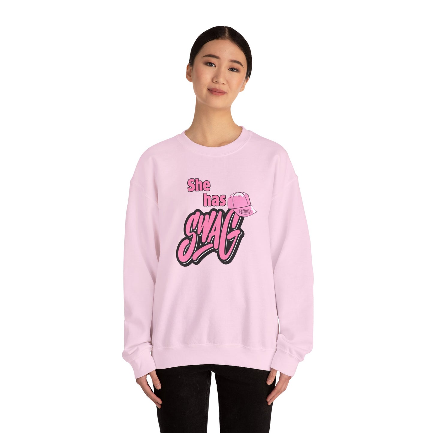 She Has Swag Unisex Heavy Blend™ Crewneck Sweatshirt