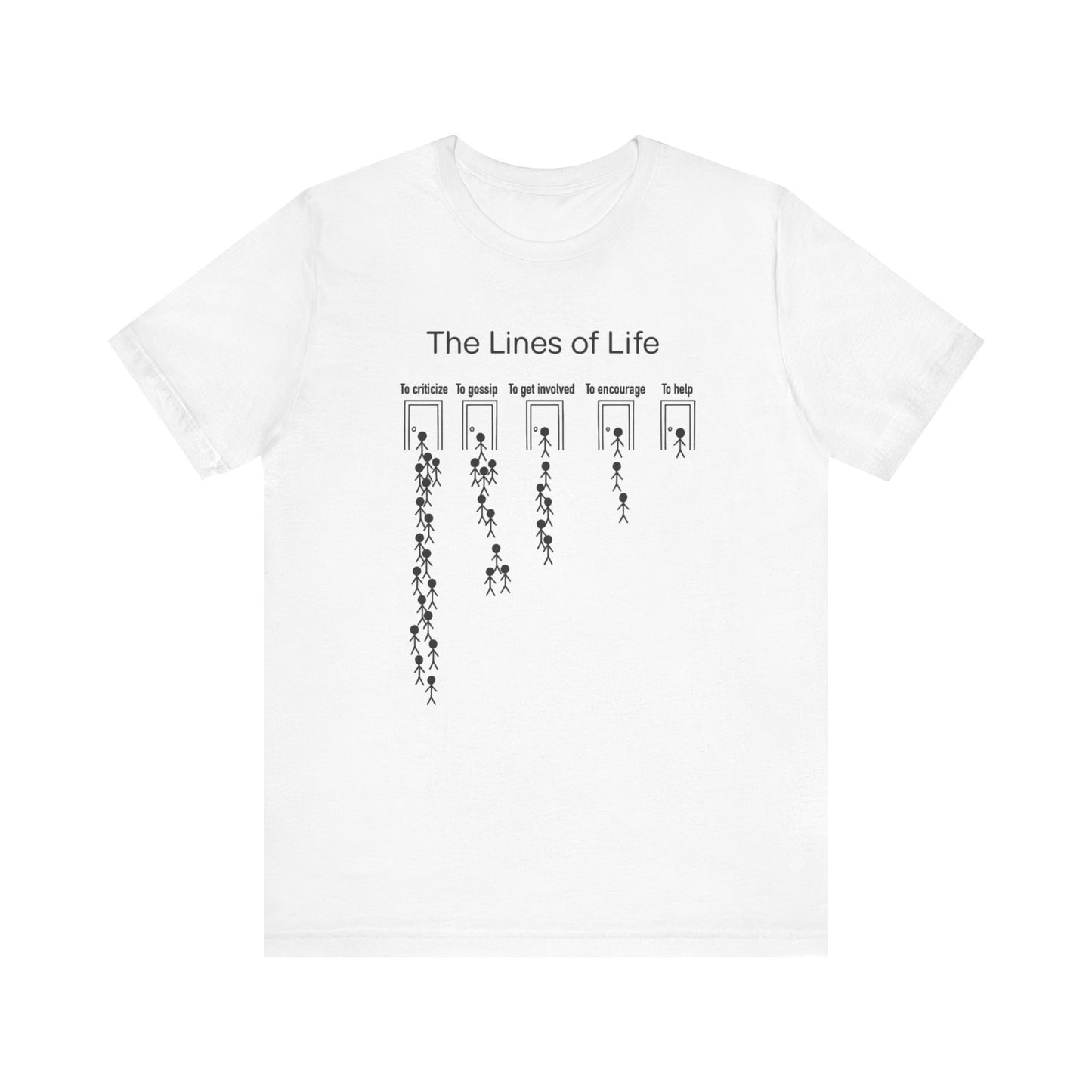 The Lines Of Life Unisex Jersey Short Sleeve Tee
