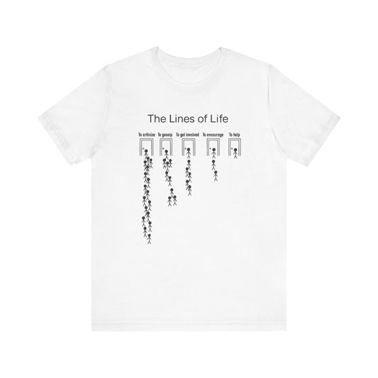 The Lines Of Life Unisex Jersey Short Sleeve Tee