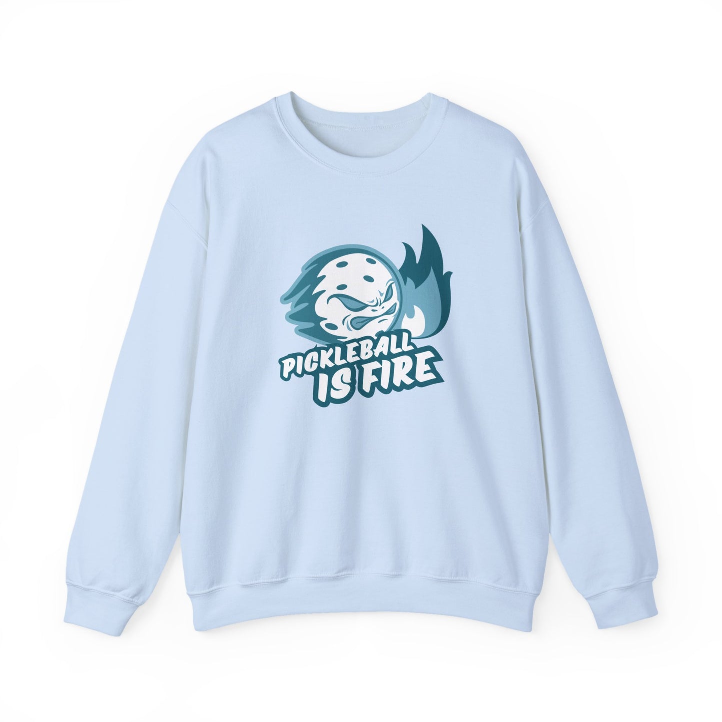 Pickleball is Fire Unisex Heavy Blend™ Crewneck Sweatshirt