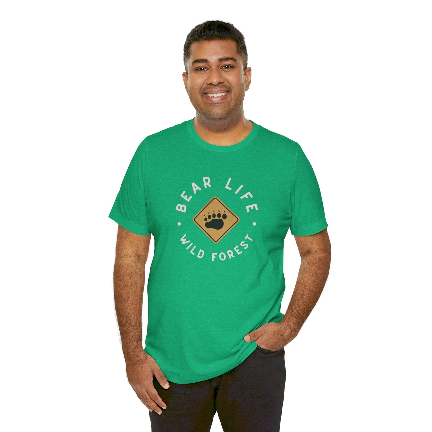 Bear Life Wild Forest Unisex Jersey Short Sleeve Tee