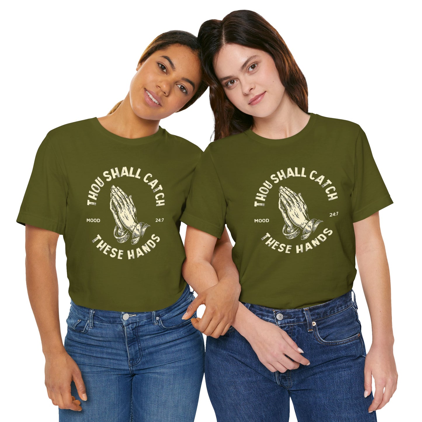 Thou Shall Catch These Hands Unisex Jersey Short Sleeve Tee