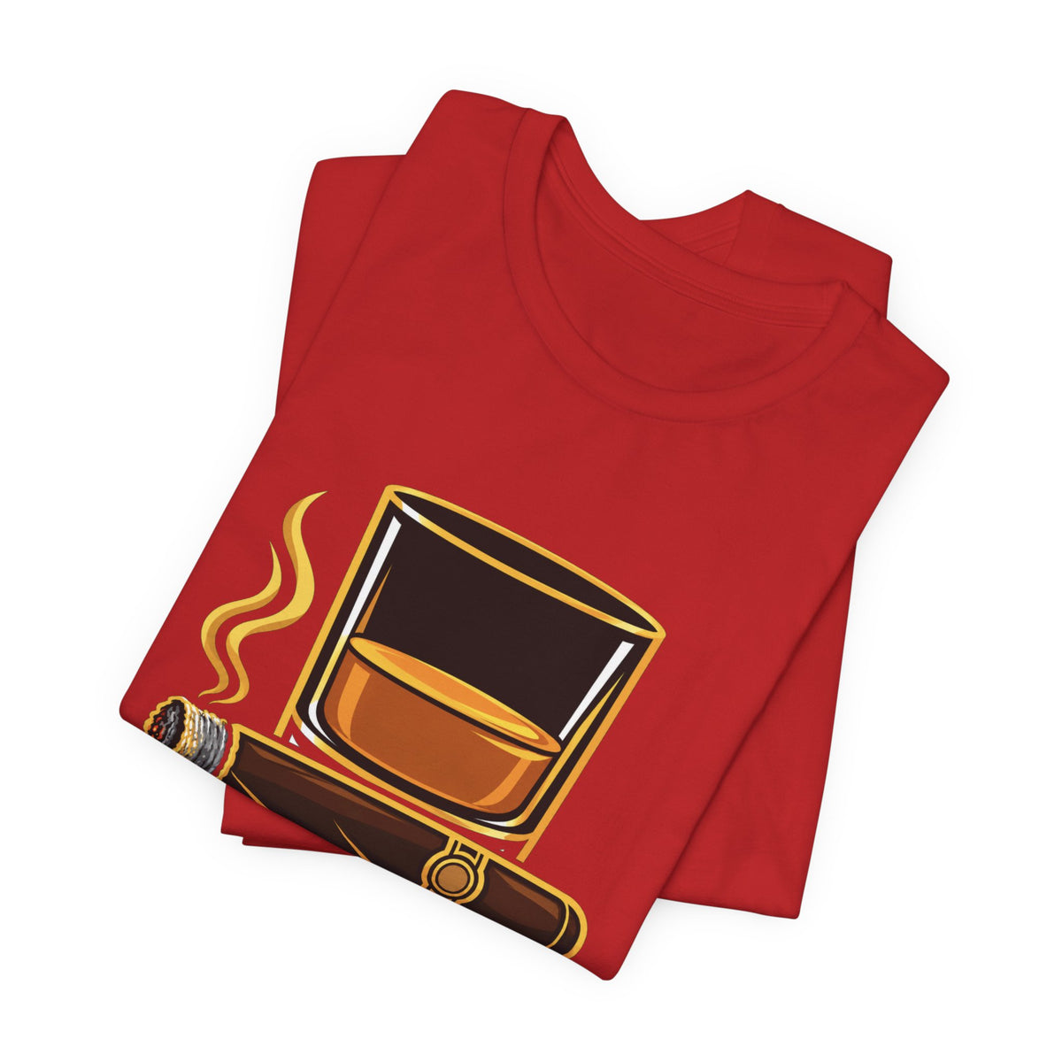 Cigar and Bourbon Unisex Jersey Short Sleeve Tee