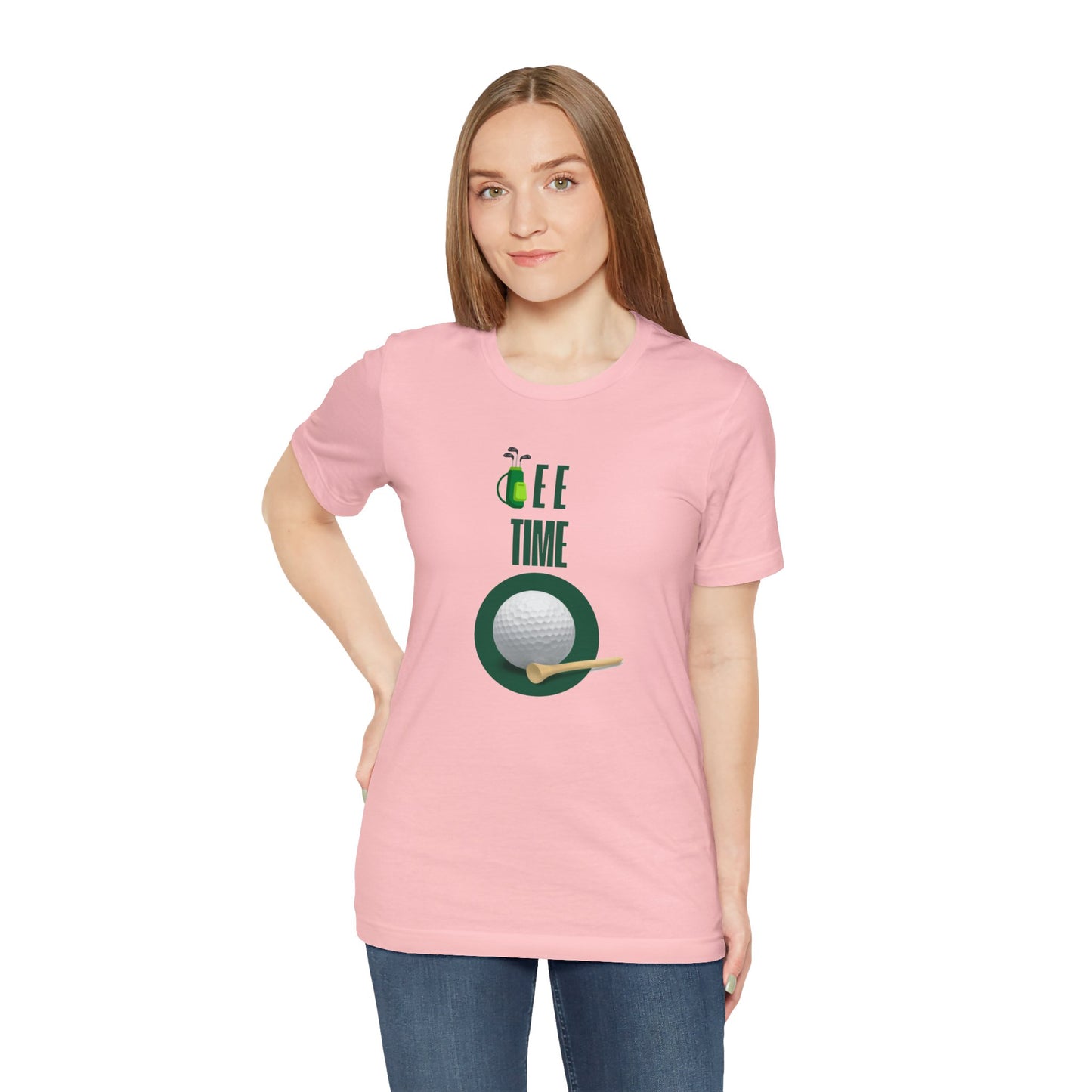 Golf/ Tee Time Unisex Jersey Short Sleeve Tee