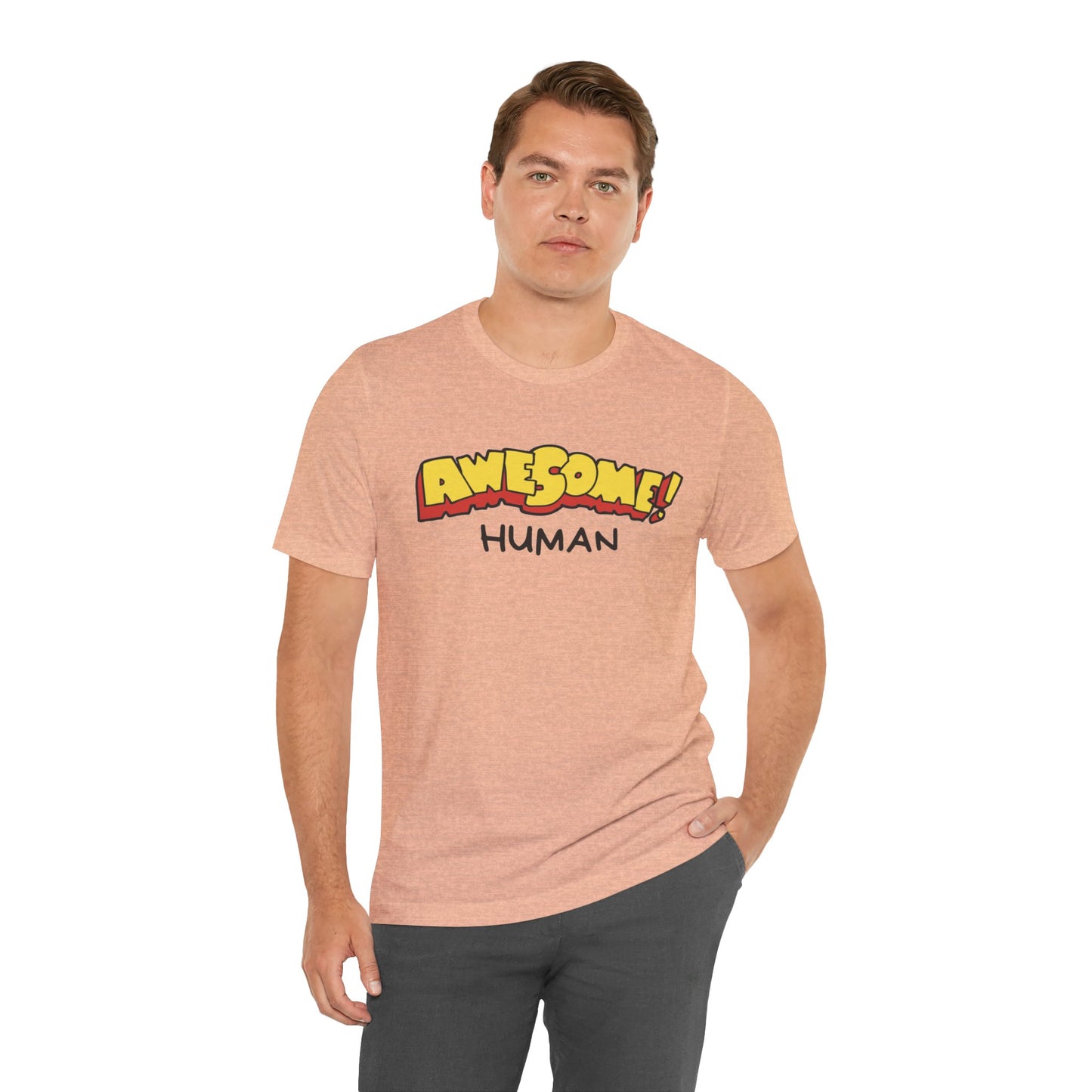 Awesome Human Unisex Jersey Short Sleeve Tee