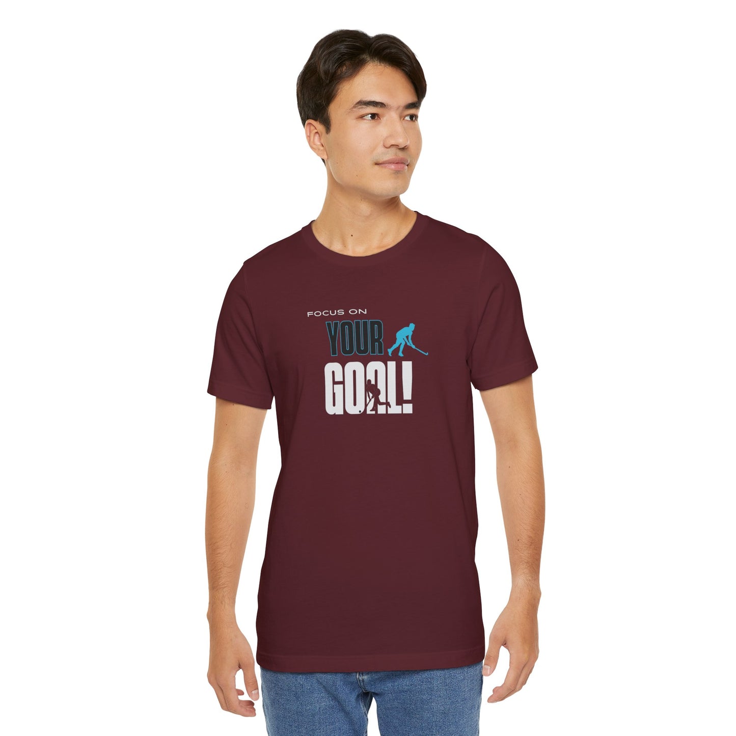 Focus On Your Goal Unisex Jersey Short Sleeve Tee