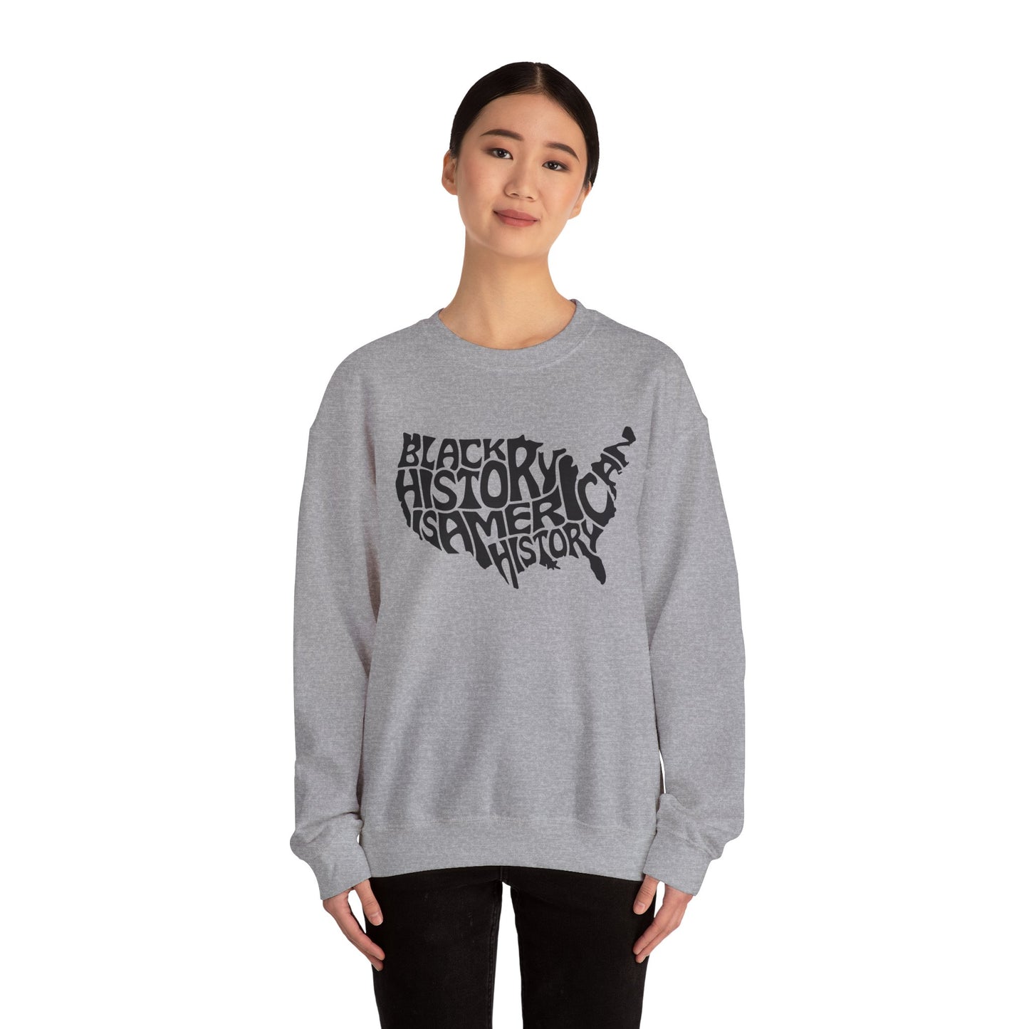 Black History Unisex Heavy Blend™ Crewneck Sweatshirt