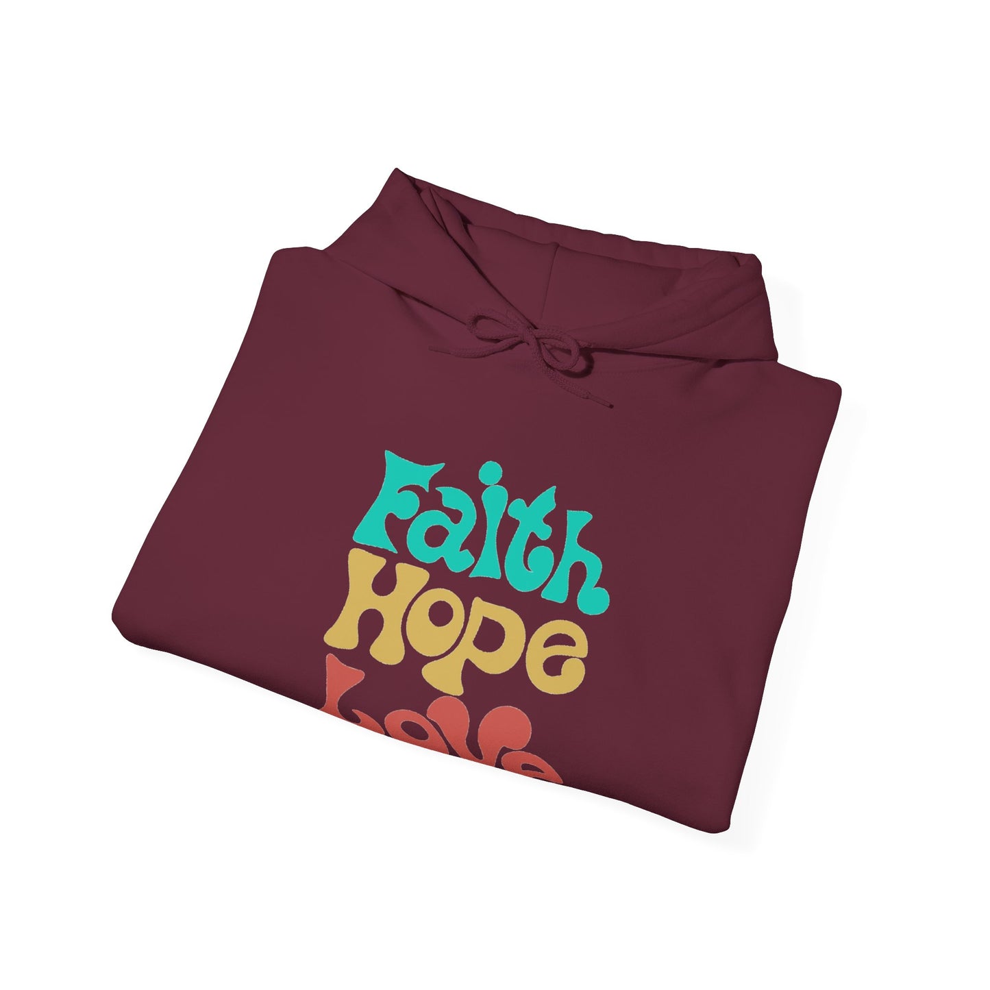 Faith Hope Love Unisex Heavy Blend™ Hooded Sweatshirt