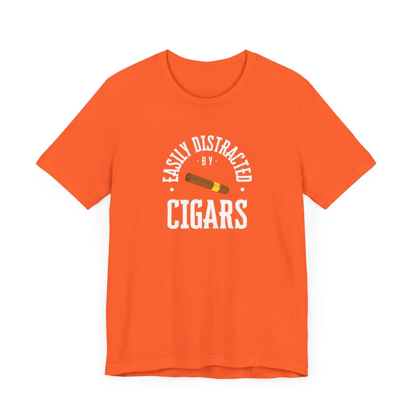 Cigar/ Easily Distracted By Cigars Unisex Jersey Short Sleeve Tee