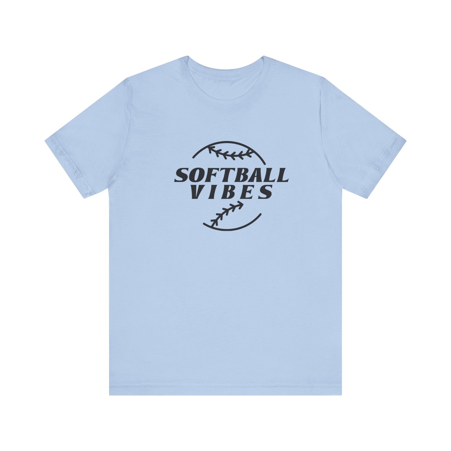 Softball Vibes Unisex Jersey Short Sleeve Tee