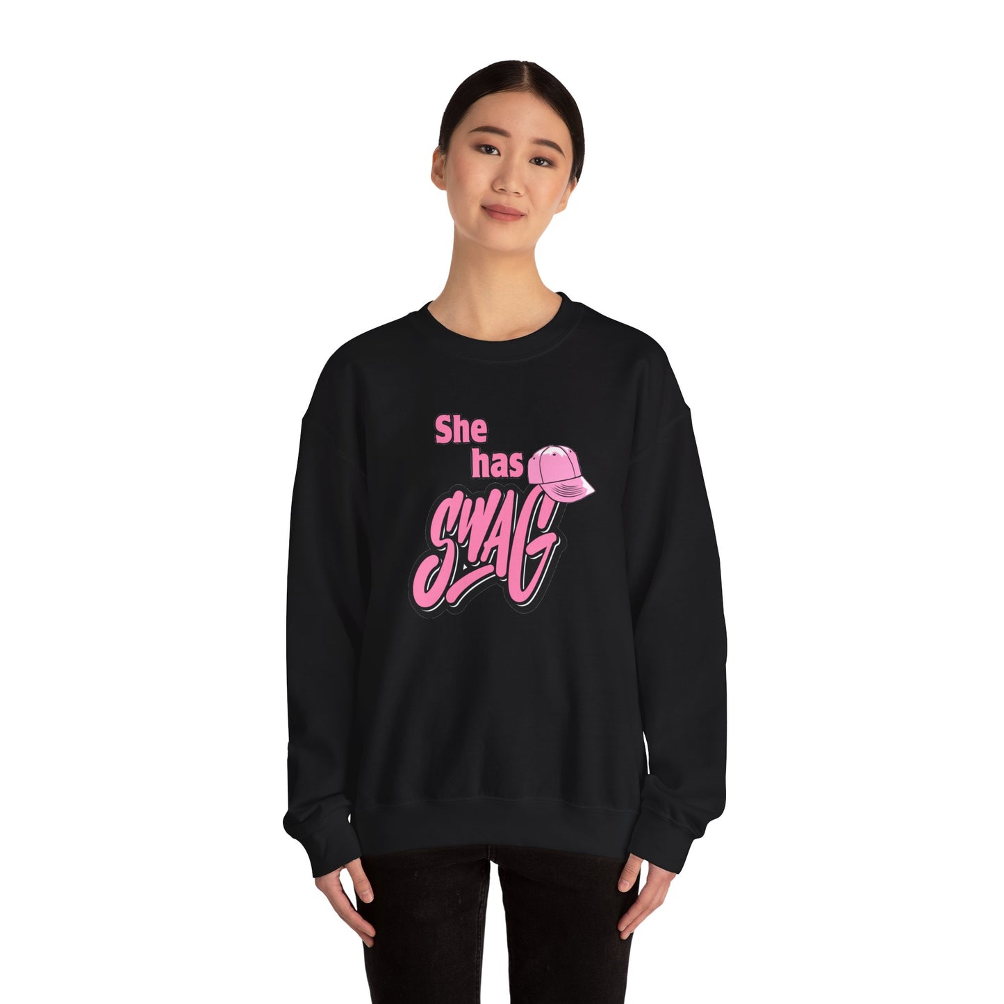She Has Swag Unisex Heavy Blend™ Crewneck Sweatshirt