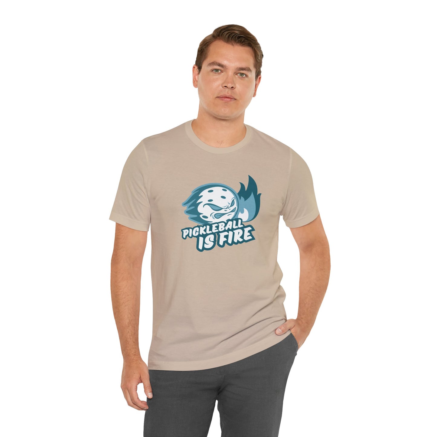 Pickleball Is Fire Unisex Jersey Short Sleeve Tee