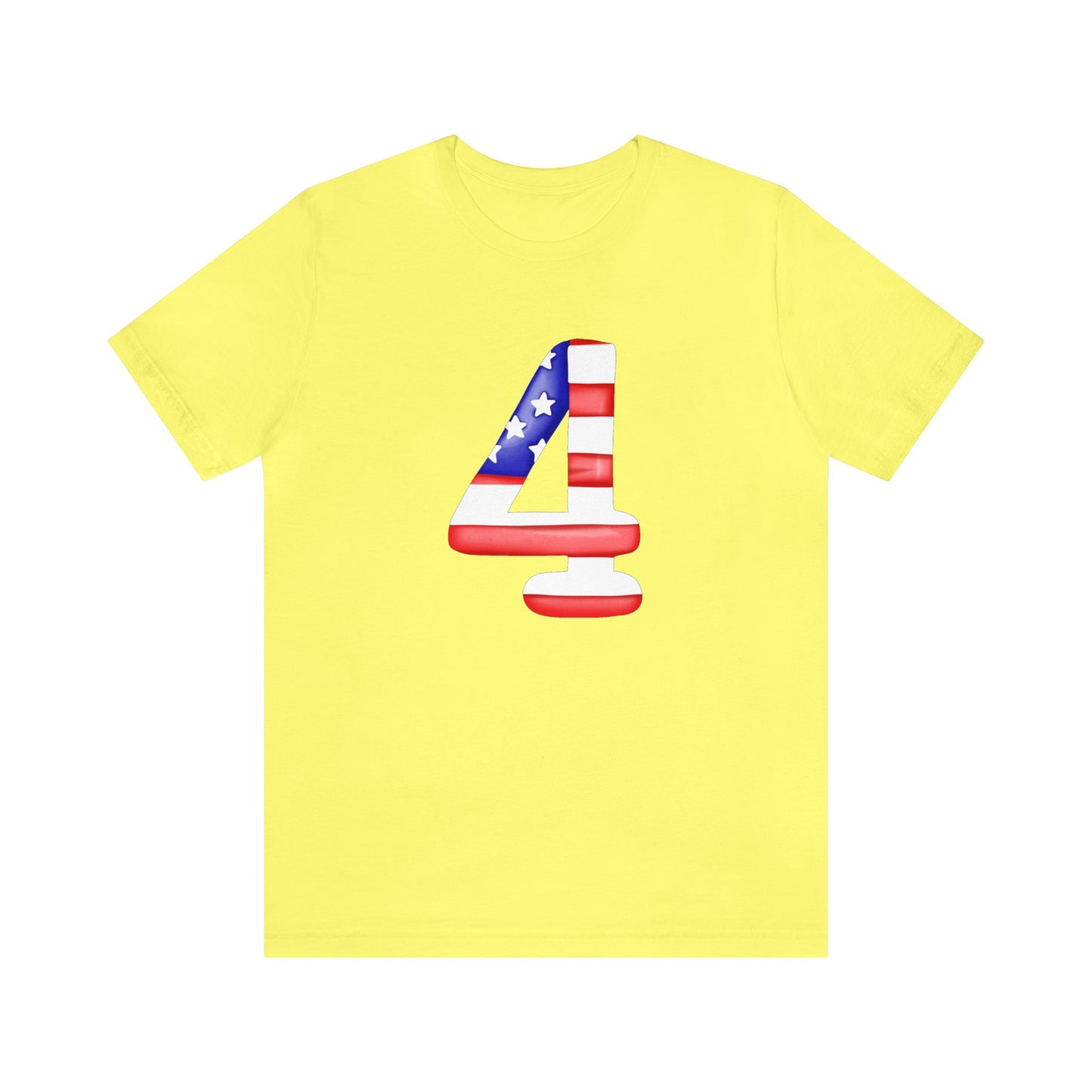 Fourth Red White Blue Unisex Jersey Short Sleeve Tee