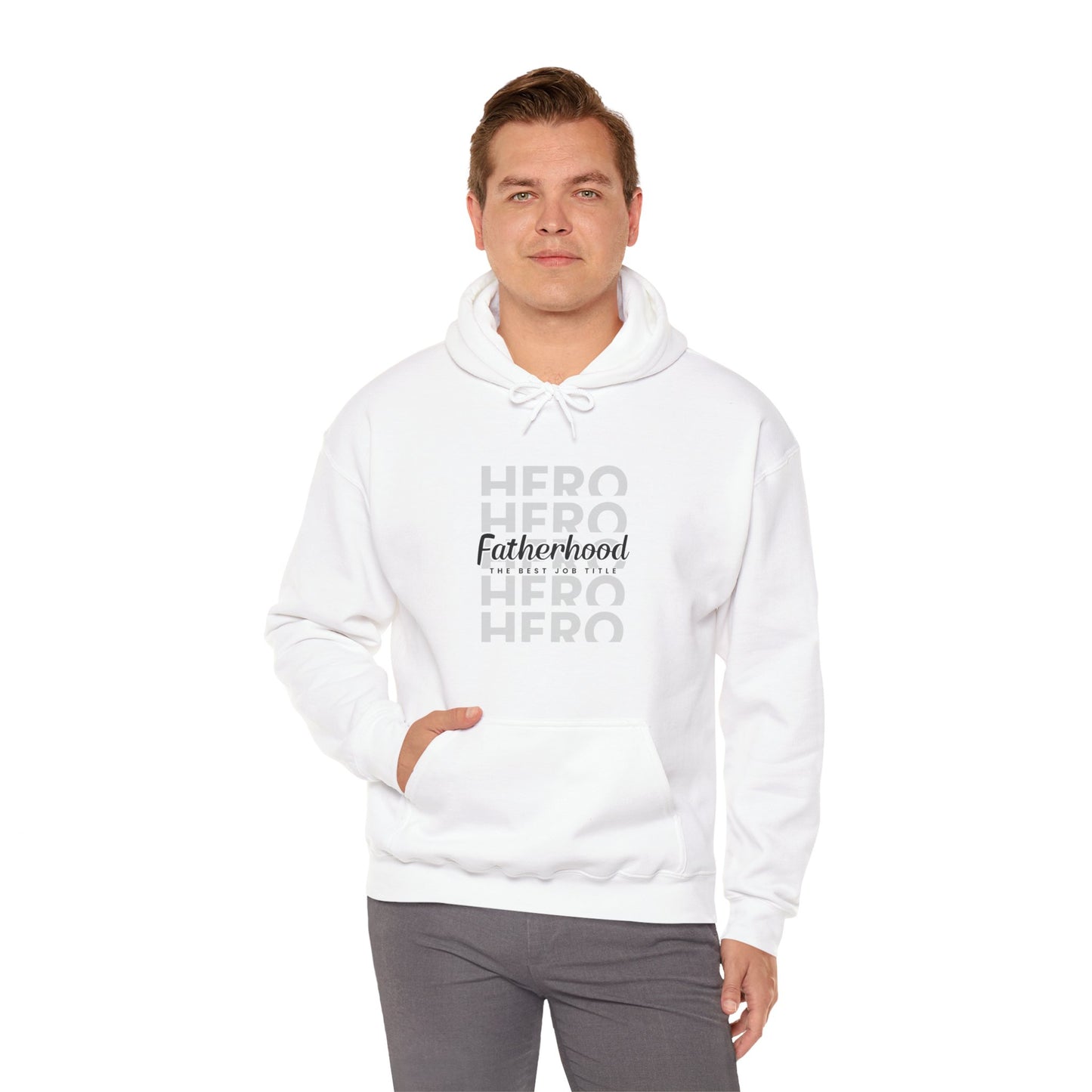 Dad/ Fatherhood Hero Unisex Heavy Blend™ Hooded Sweatshirt