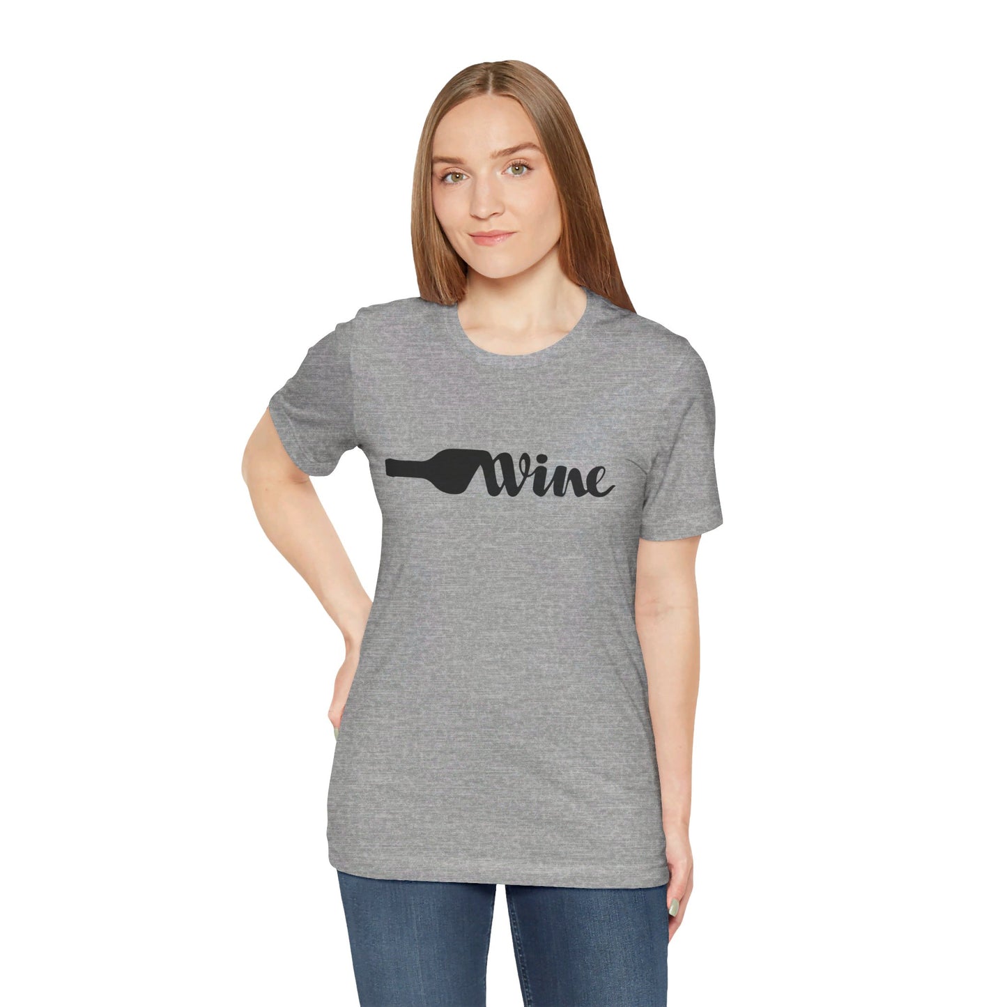 Wine Unisex Jersey Short Sleeve Tee