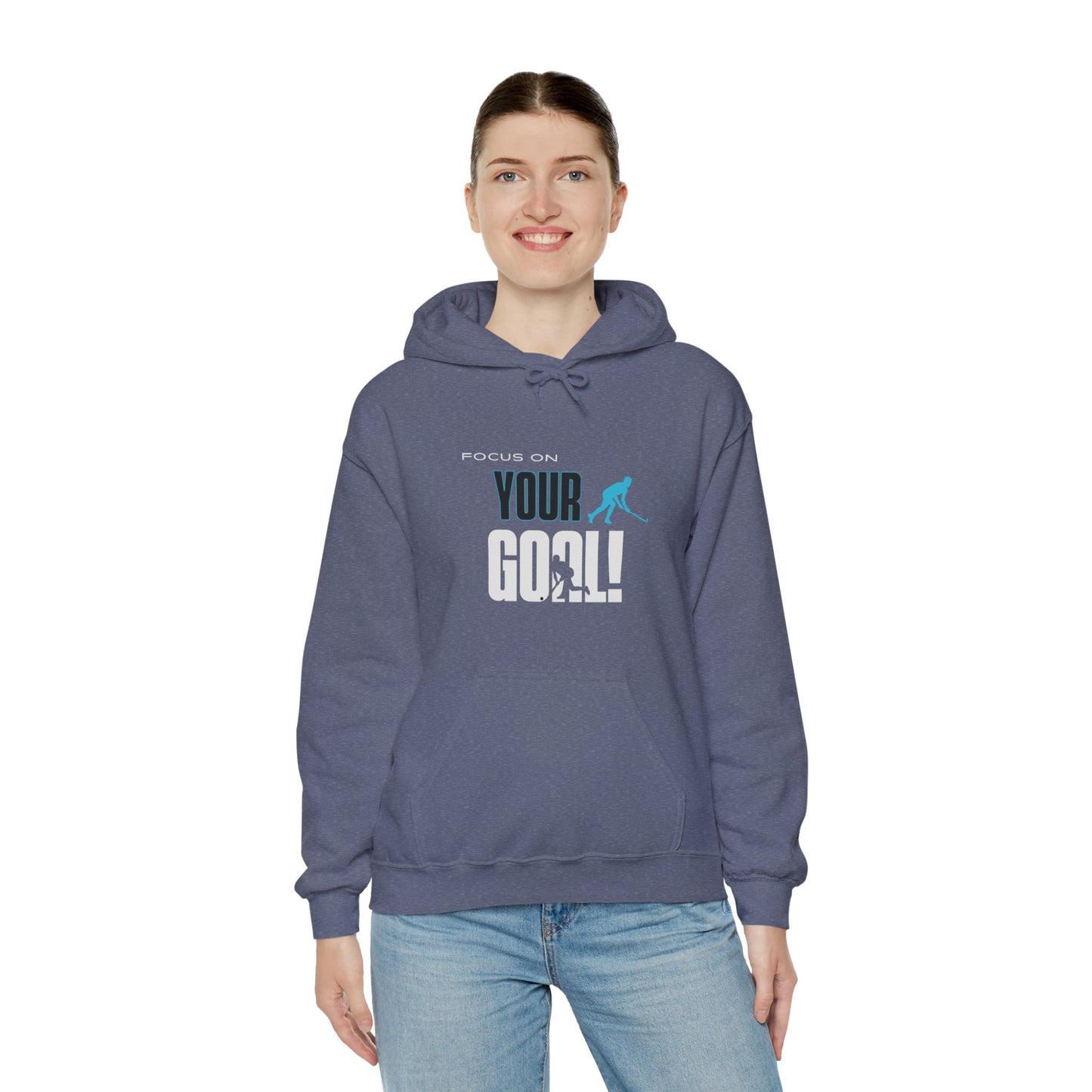 Focus On Your Goal Unisex Heavy Blend™ Hooded Sweatshirt