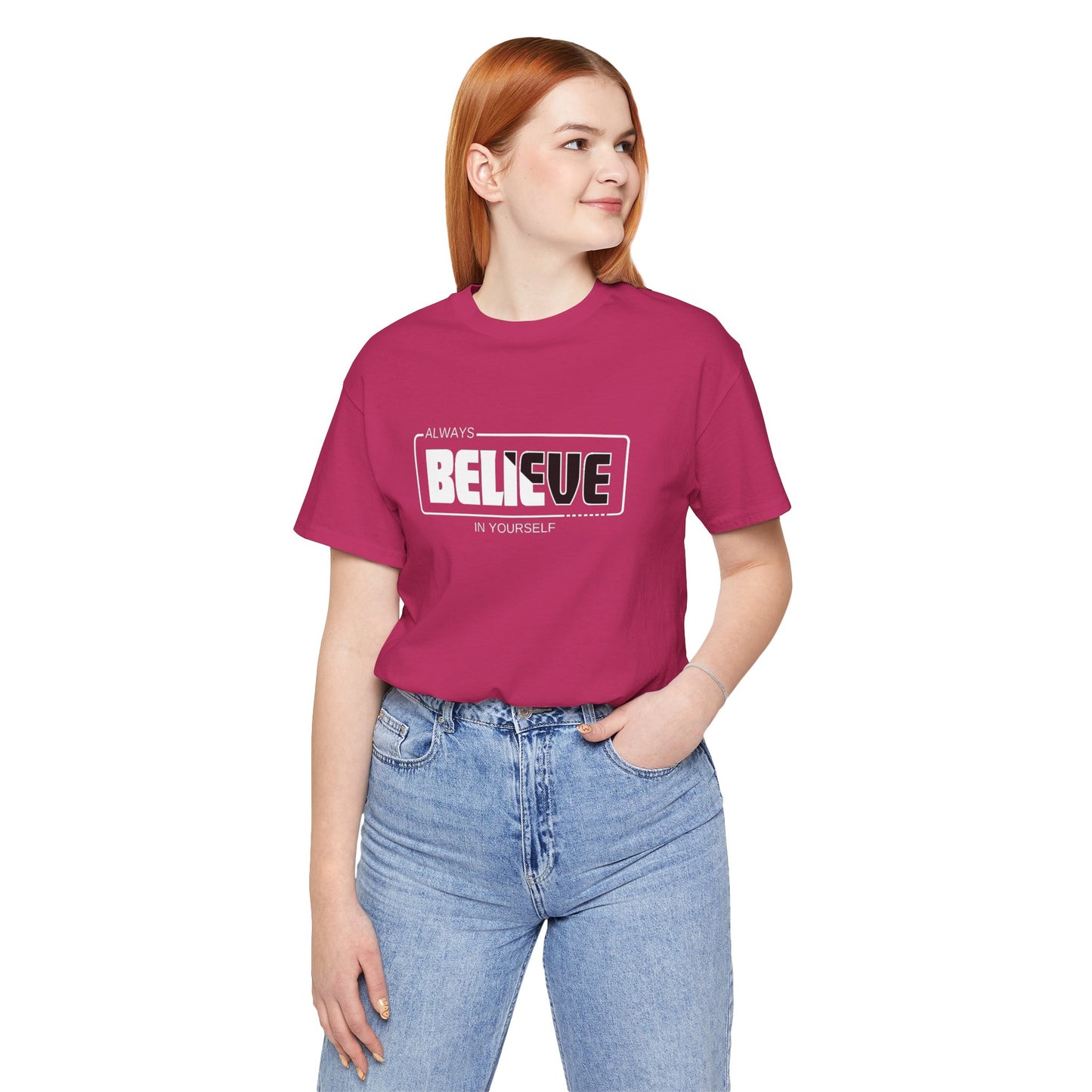 Believe In Yourself Unisex Jersey Short Sleeve Tee