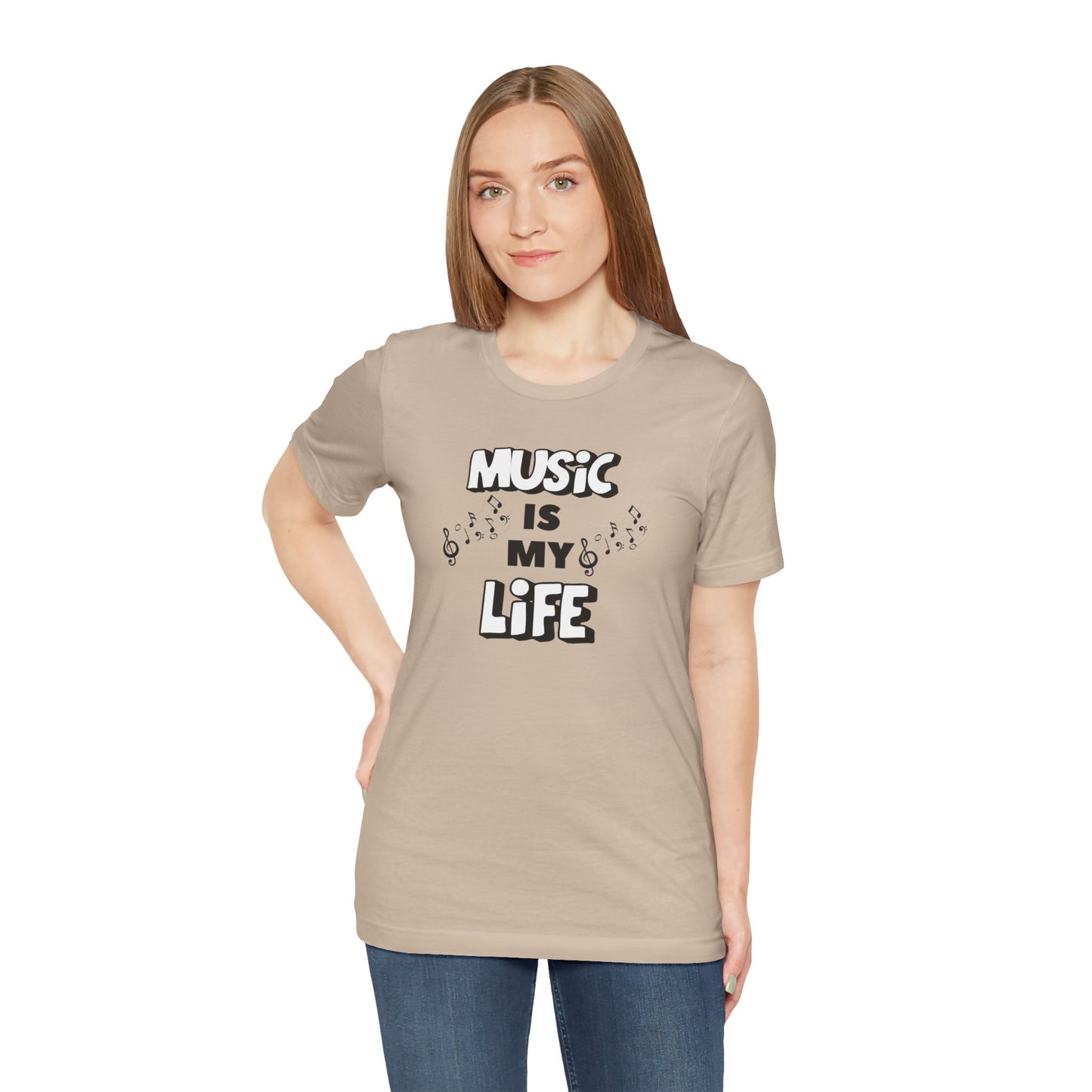 Music is My Life Unisex Jersey Short Sleeve Tee