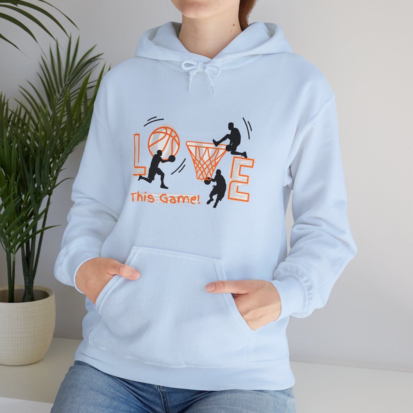 Basketball Love the Game Unisex Heavy Blend™ Hooded Sweatshirt