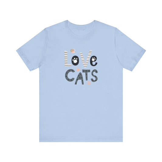 Love Cats Unisex Jersey Short Sleeve Tee