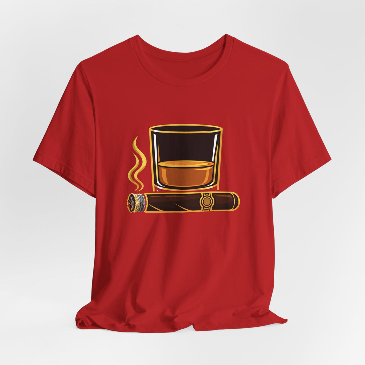 Cigar and Bourbon Unisex Jersey Short Sleeve Tee