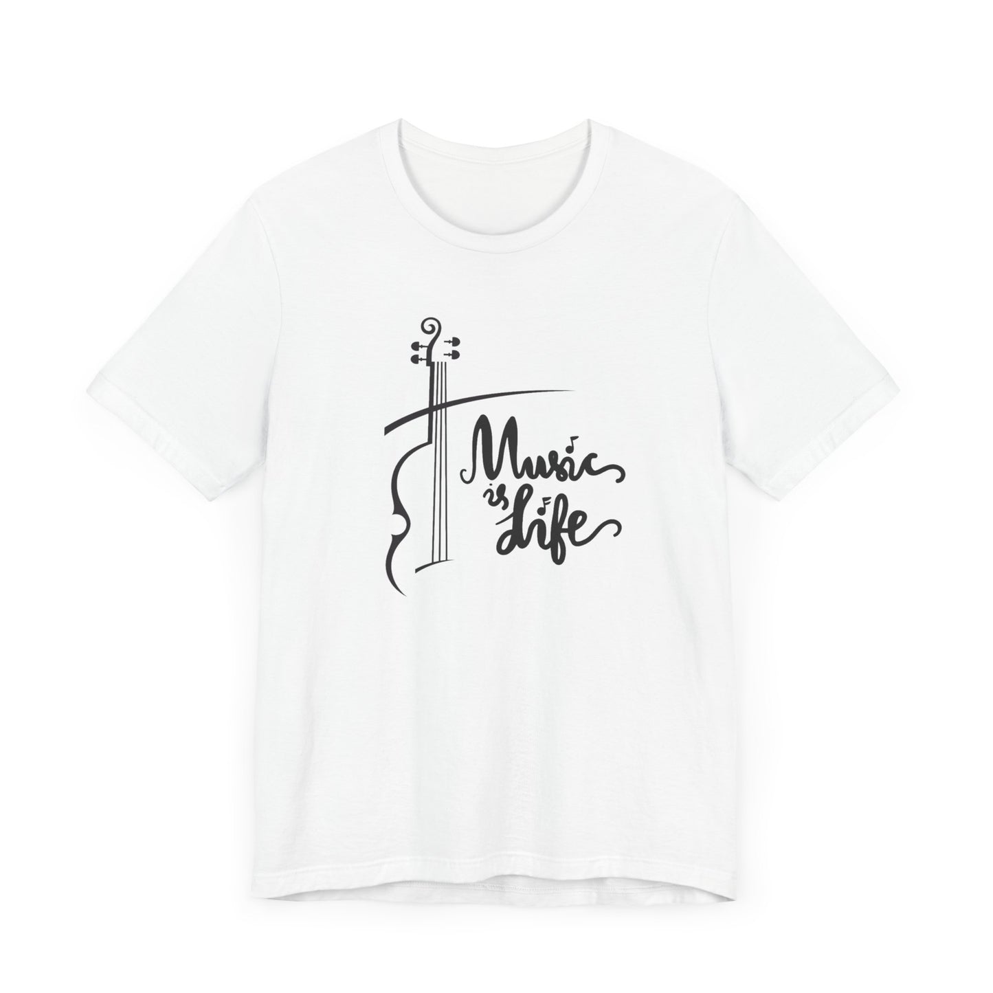 Music Is Life Unisex Jersey Short Sleeve Tee