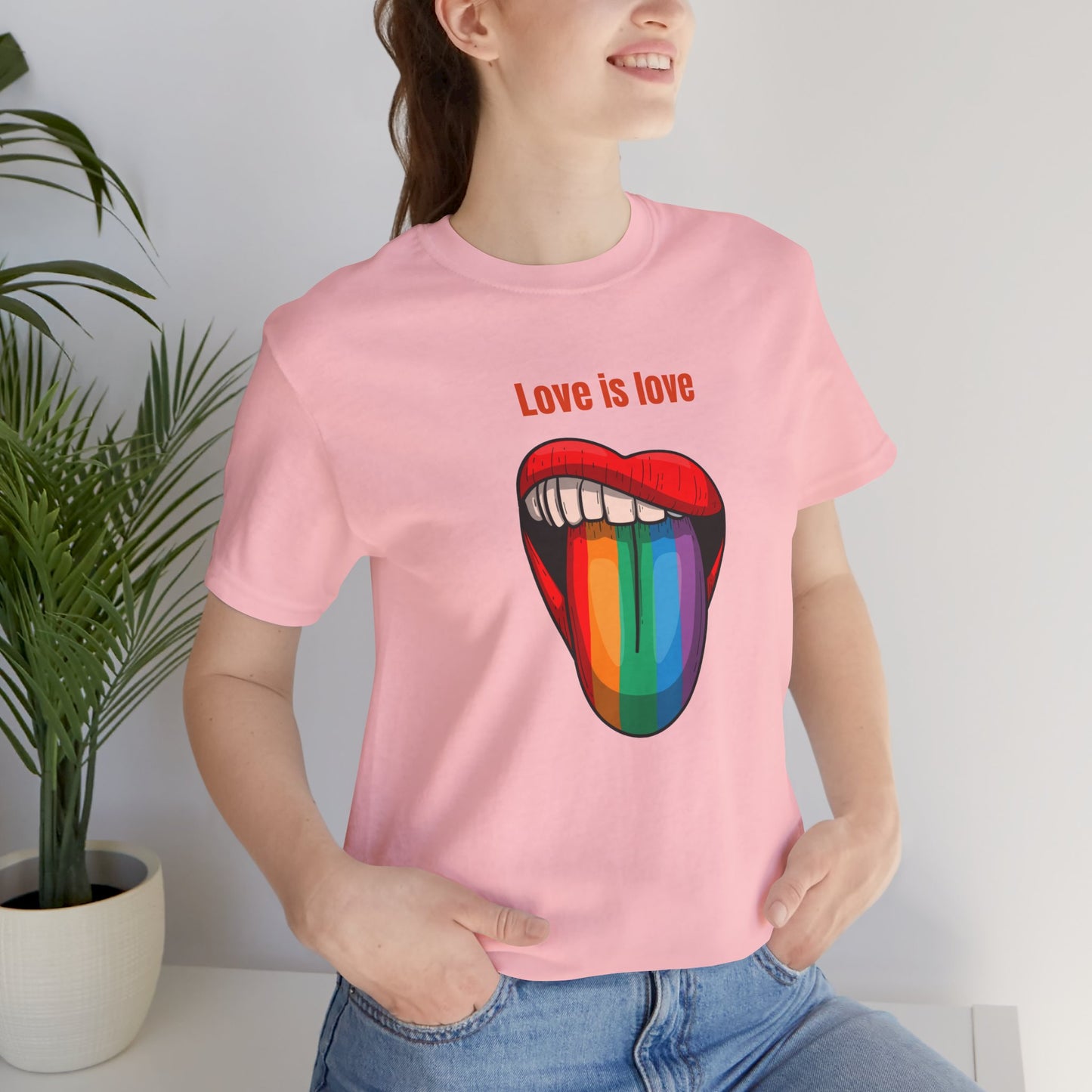 Love Is Love Unisex Jersey Short Sleeve Tee