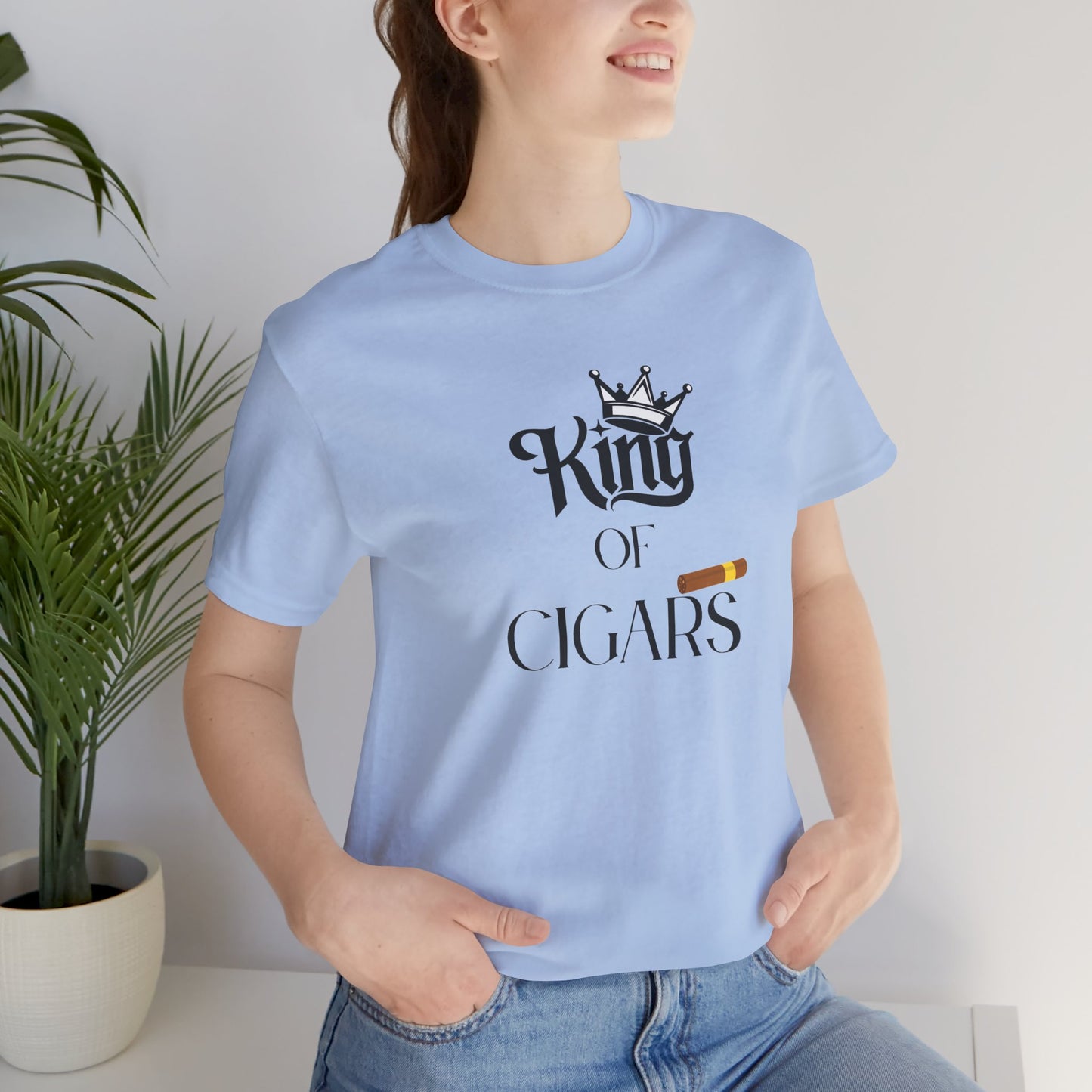 Cigars/ King of Cigars Unisex Jersey Short Sleeve Tee