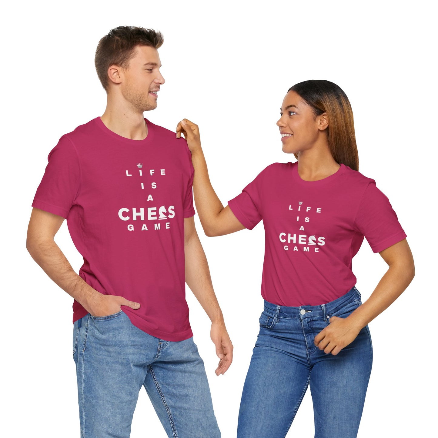 Life Is a Chess Game Unisex Jersey Short Sleeve Tee