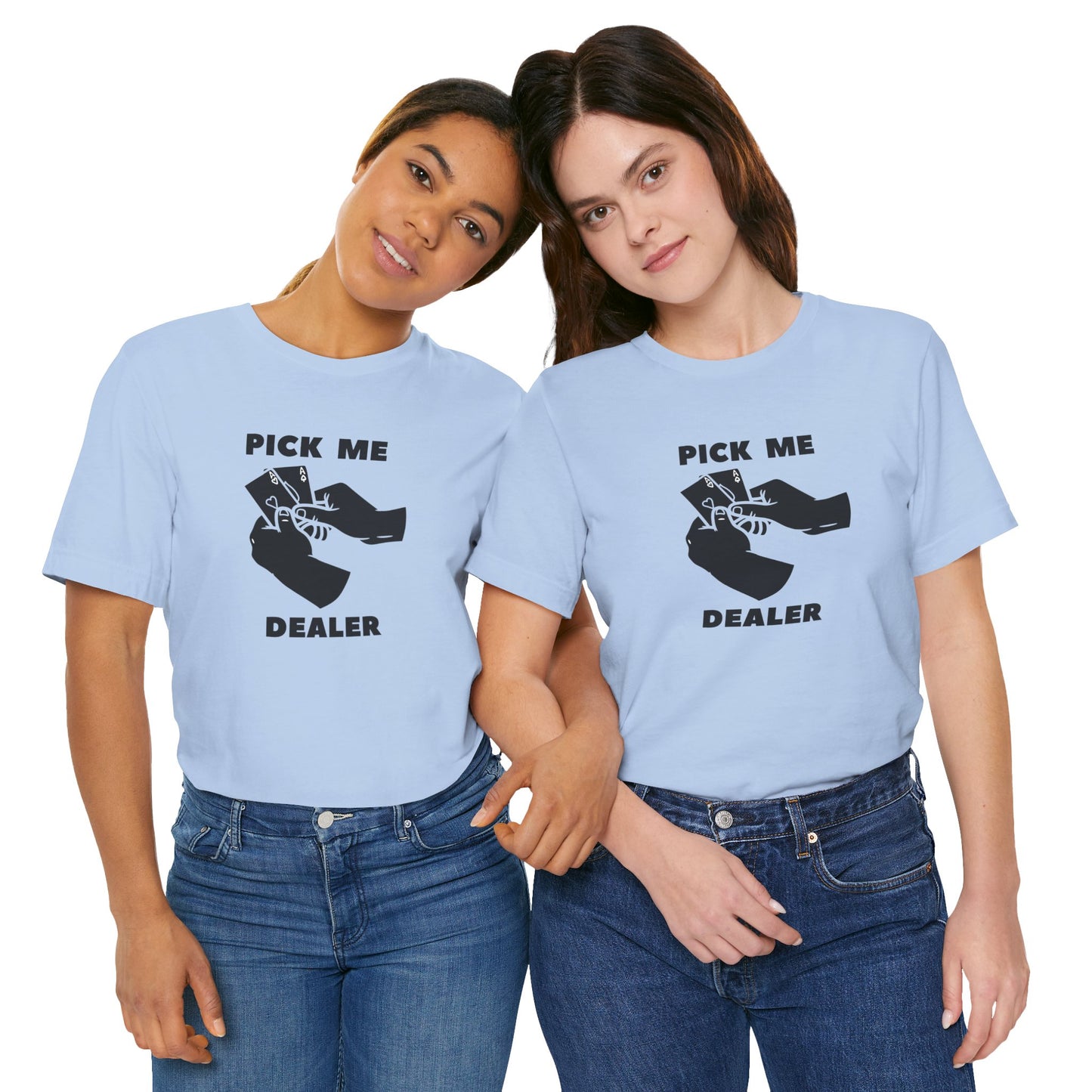 Poker/ Pick Me Dealer Unisex Jersey Short Sleeve Tee