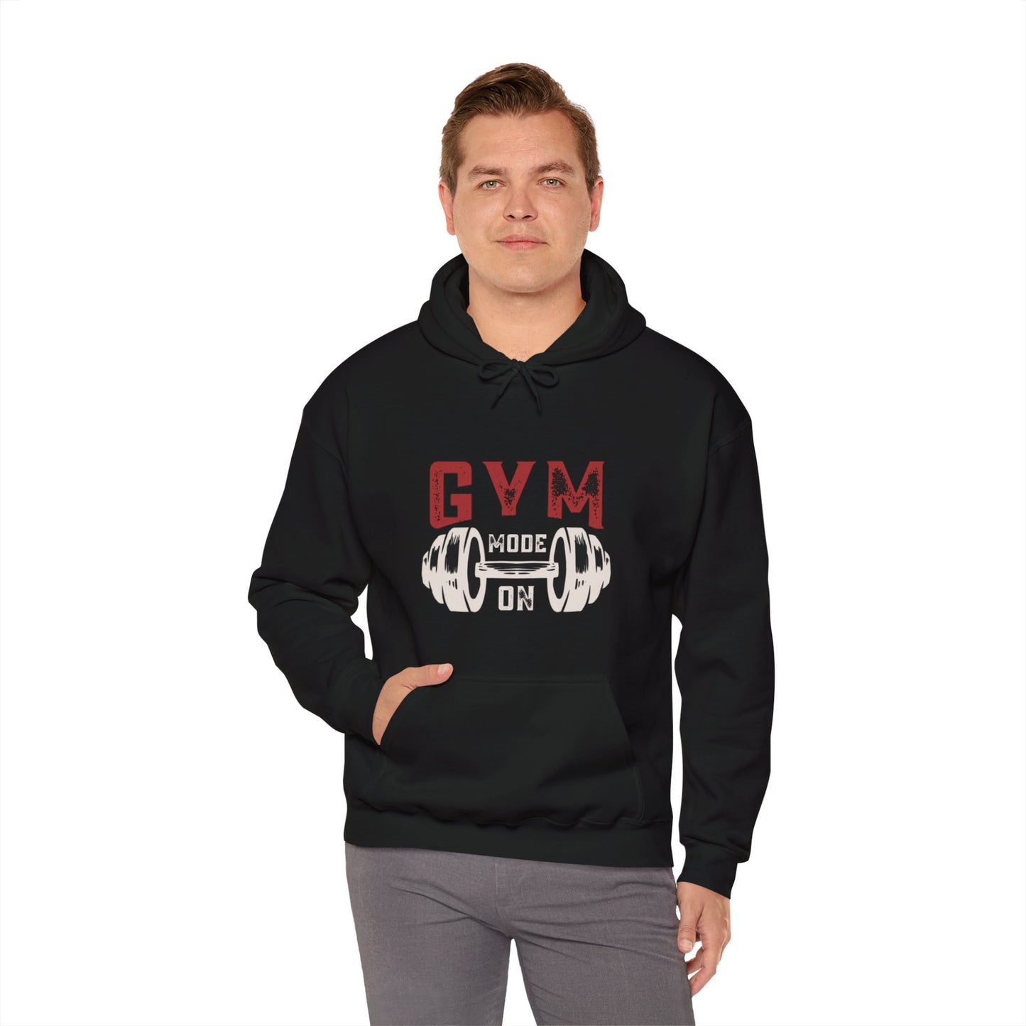 Gym Mode On Unisex Heavy Blend™ Hooded Sweatshirt