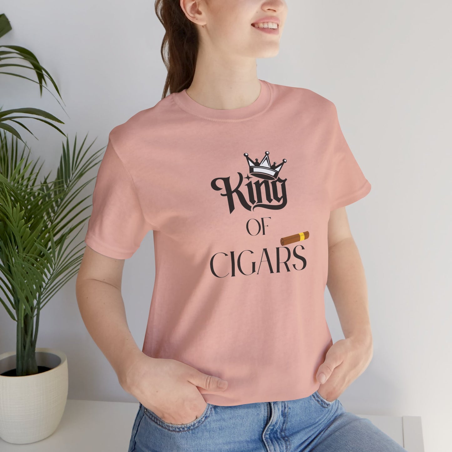 Cigars/ King of Cigars Unisex Jersey Short Sleeve Tee