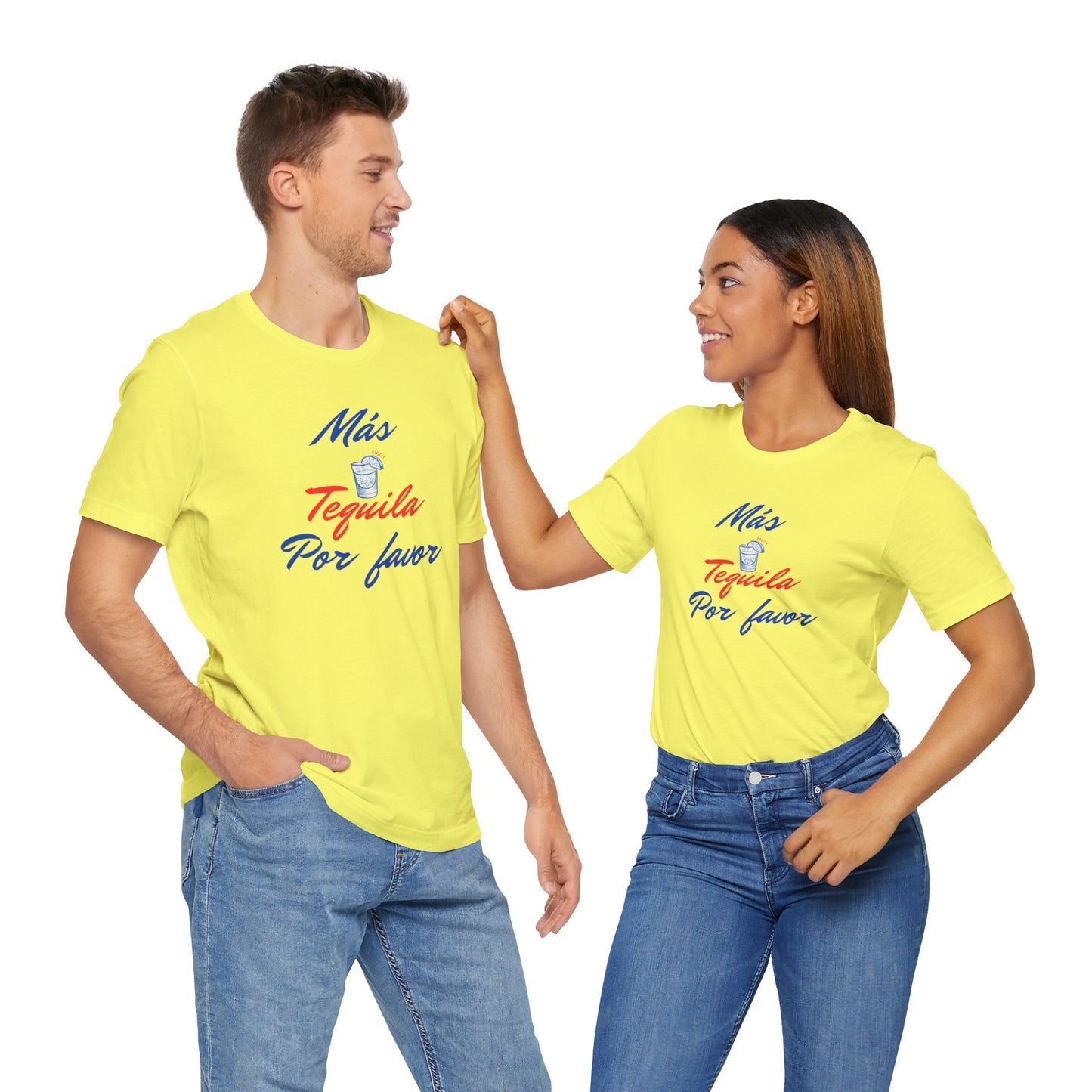 Tequilla/ Mas Tequila Por Favor Unisex Jersey Short Sleeve Tee