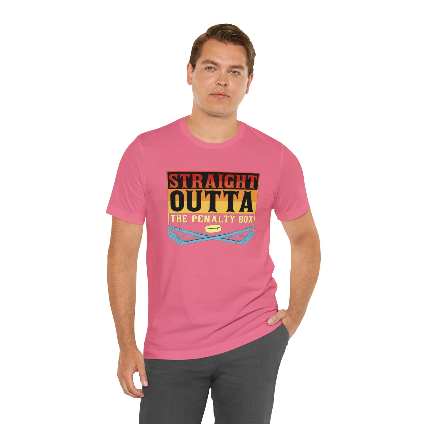 Straight Out The penalty Box Unisex Jersey Short Sleeve Tee