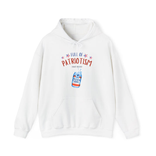 Full of Patriotism and Beer Unisex Heavy Blend™ Hooded Sweatshirt