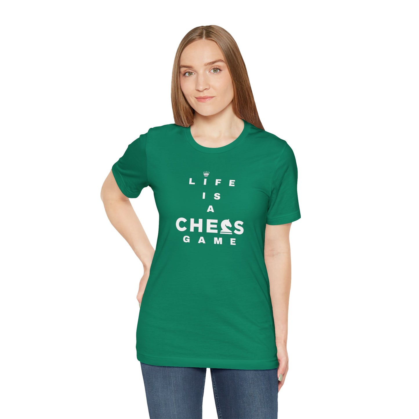 Life Is a Chess Game Unisex Jersey Short Sleeve Tee