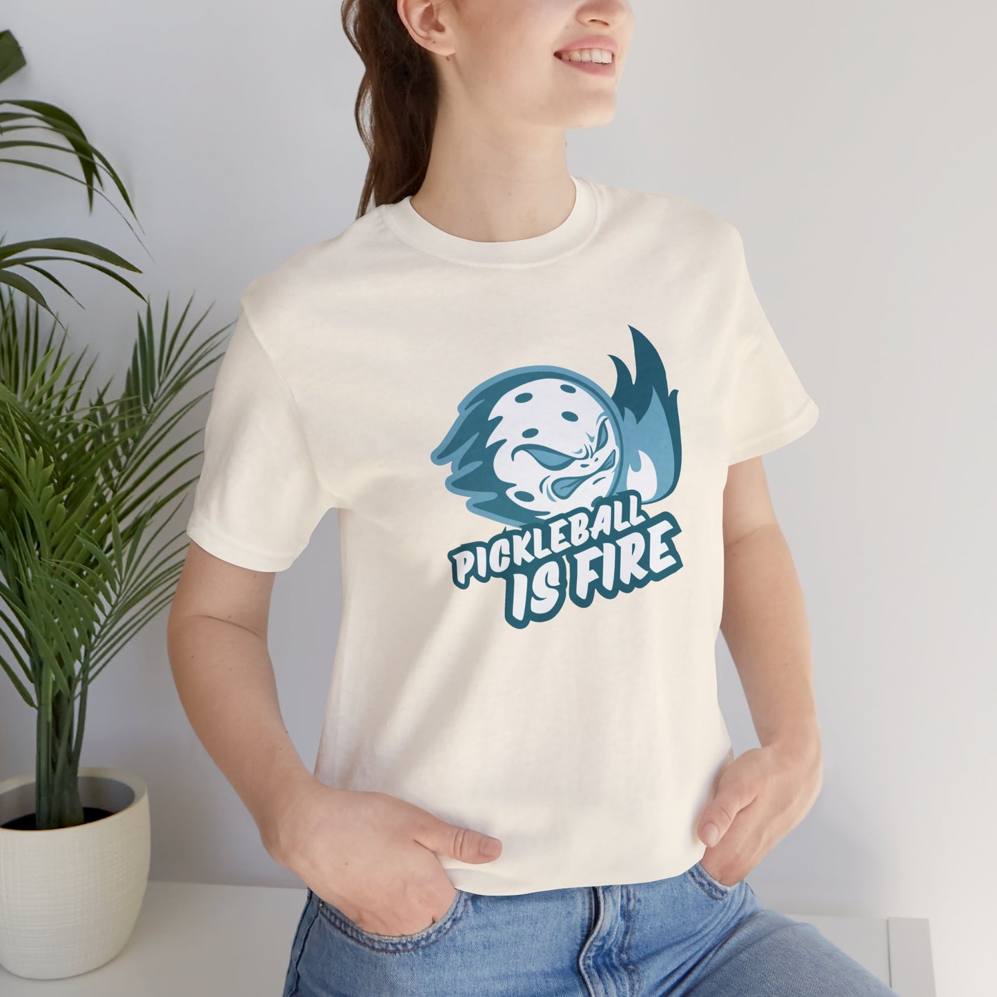 Pickleball Is Fire Unisex Jersey Short Sleeve Tee
