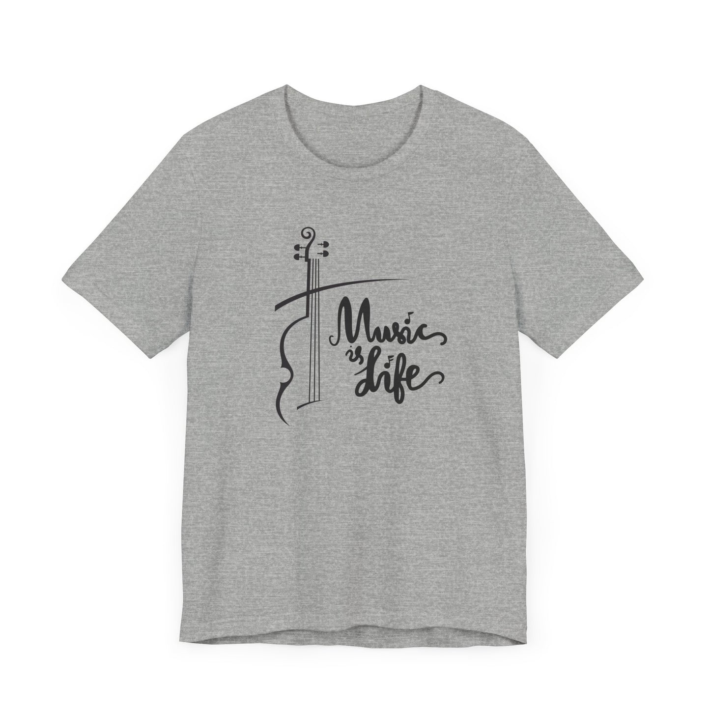 Music Is Life Unisex Jersey Short Sleeve Tee