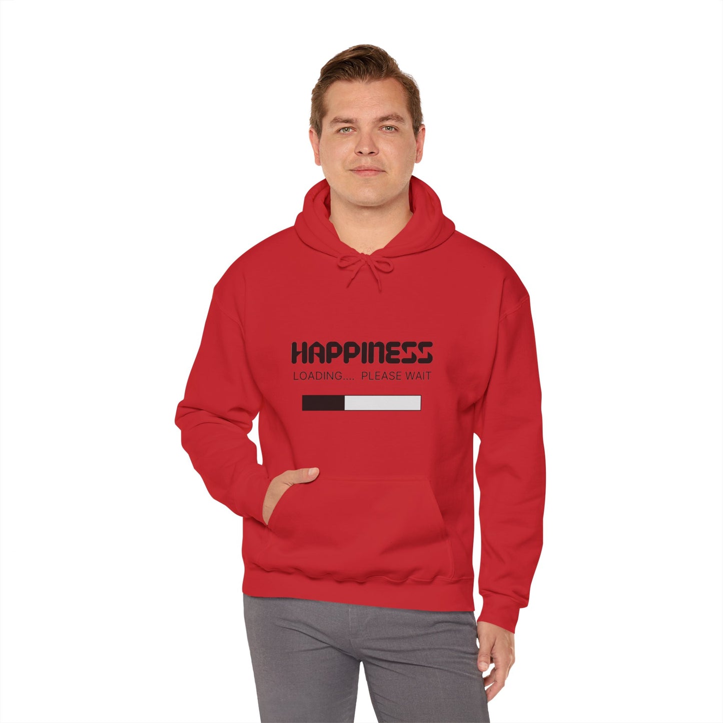 Happiness Loading Please Wait Unisex Heavy Blend™ Hooded Sweatshirt