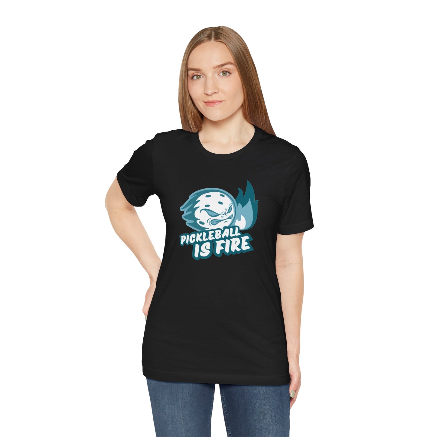Pickleball Is Fire Unisex Jersey Short Sleeve Tee