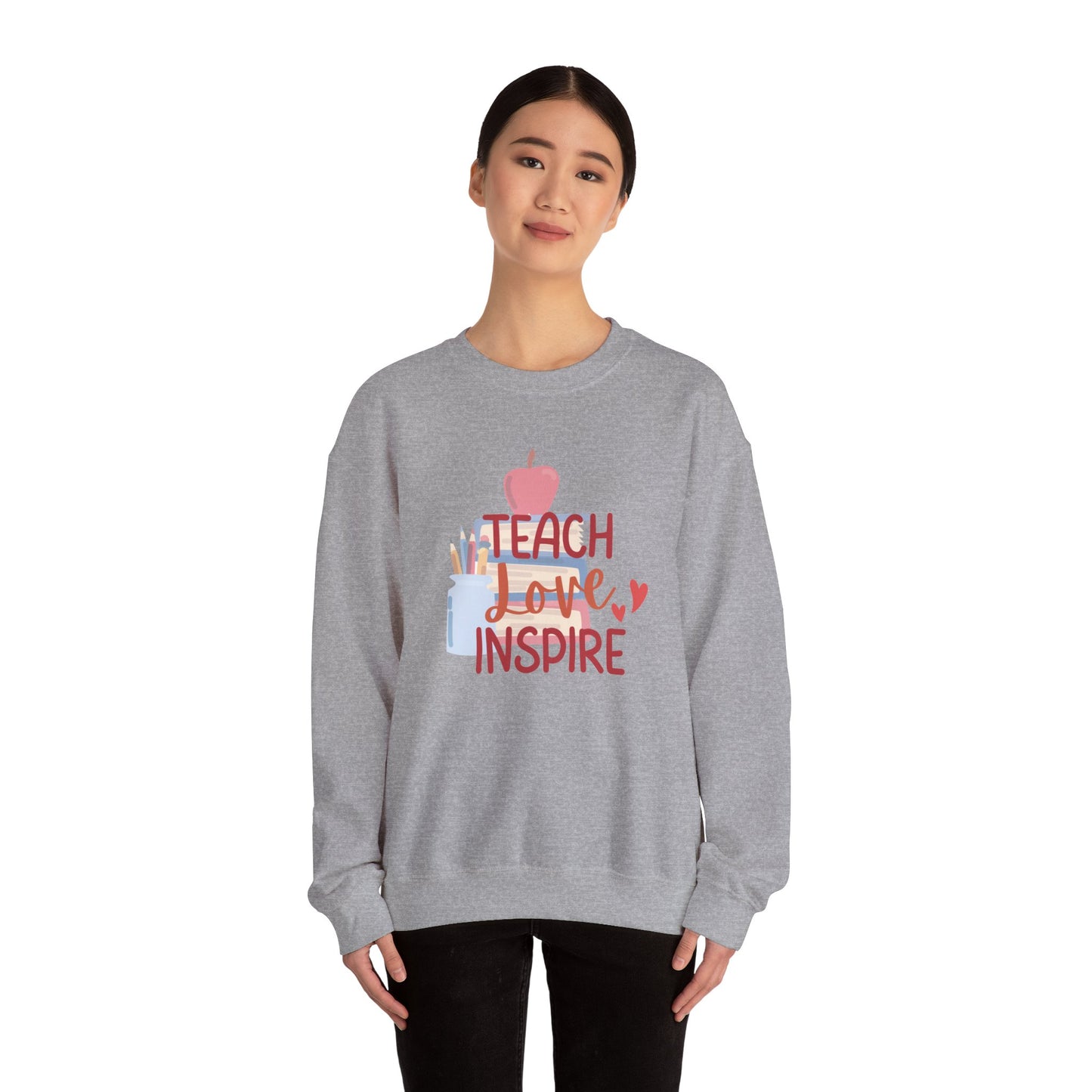 Teach, Love Inspire Unisex Heavy Blend™ Crewneck Sweatshirt