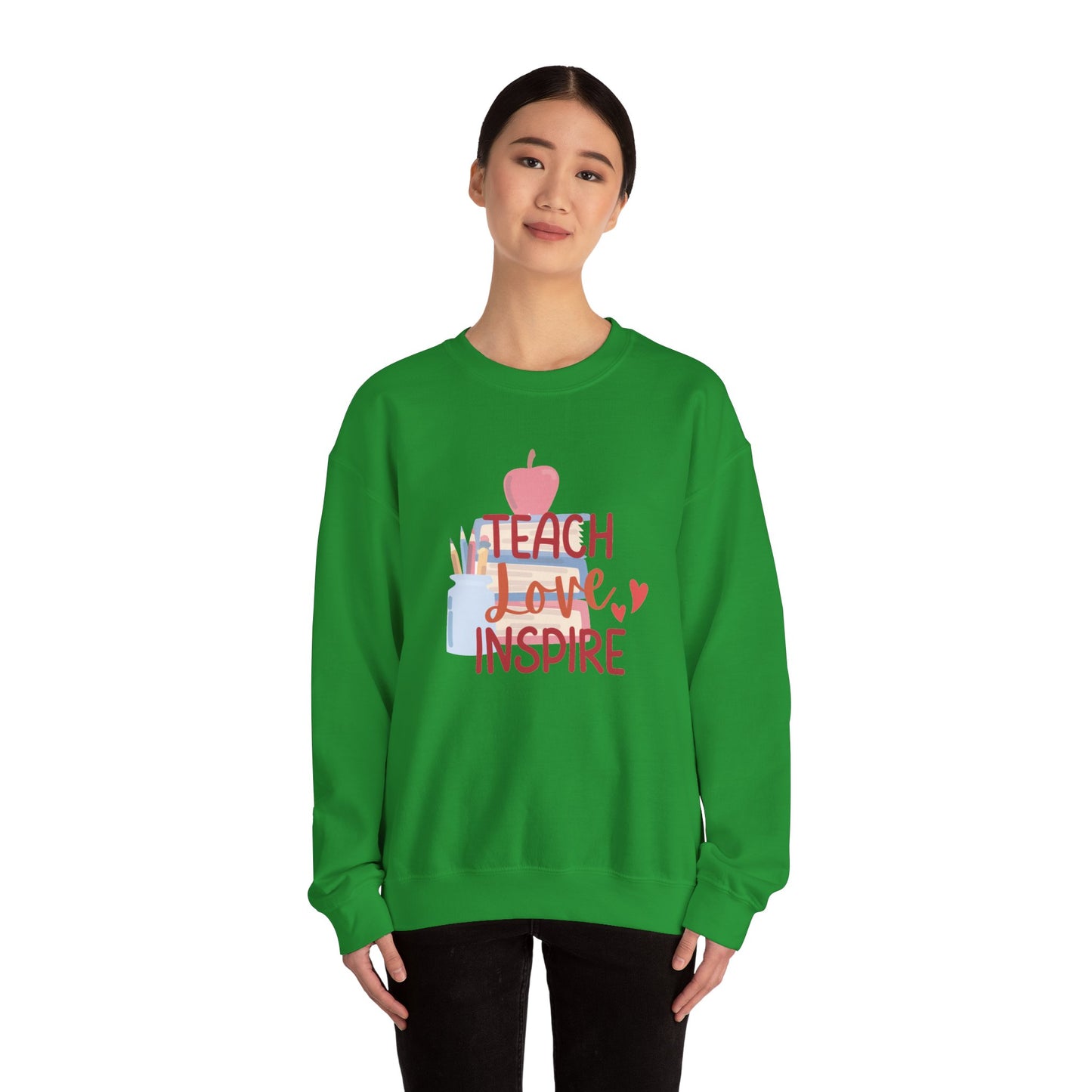 Teach, Love Inspire Unisex Heavy Blend™ Crewneck Sweatshirt